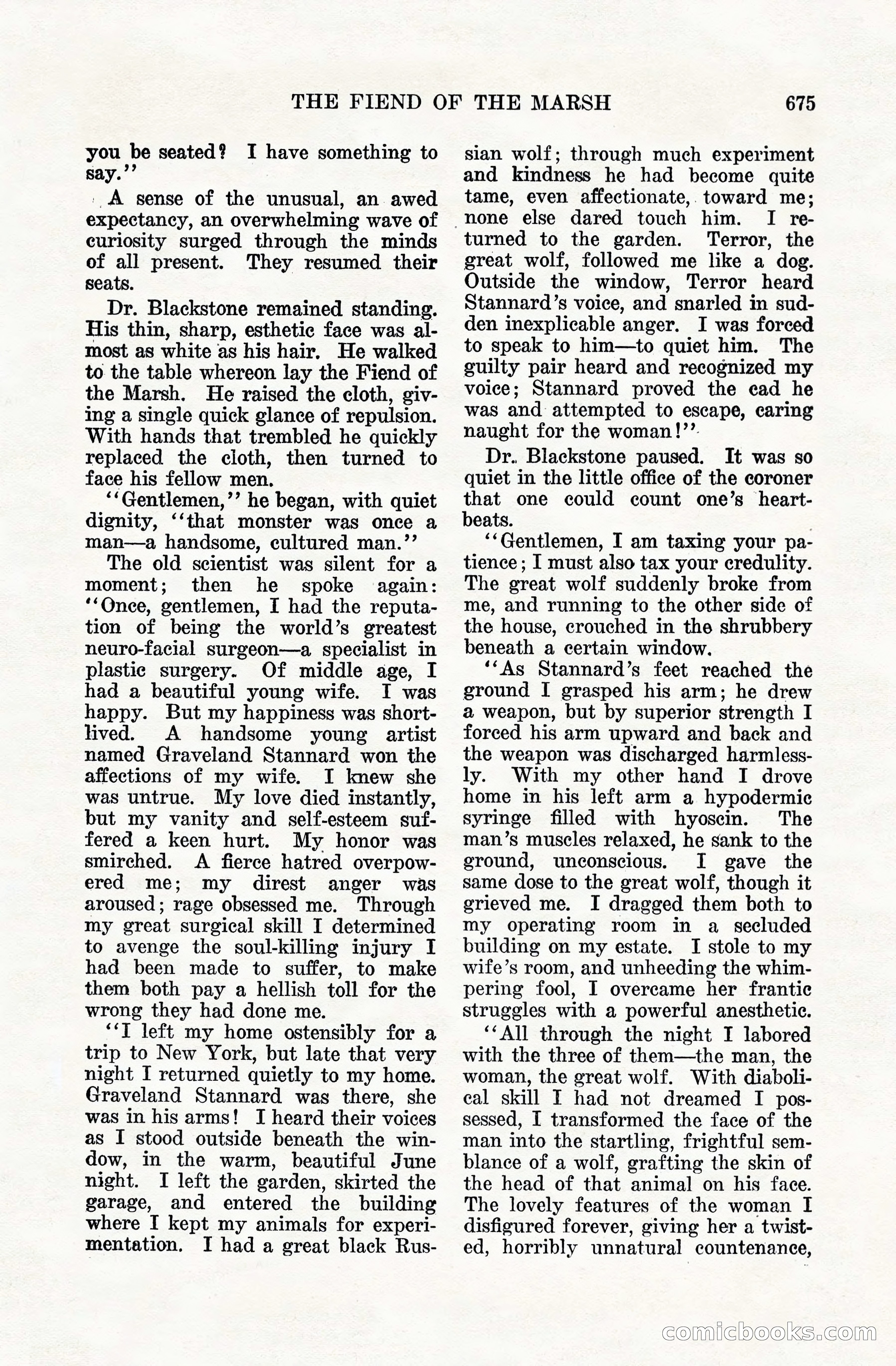 Weird Tales, Vol. VIII, No. 5 — page 101 of 148