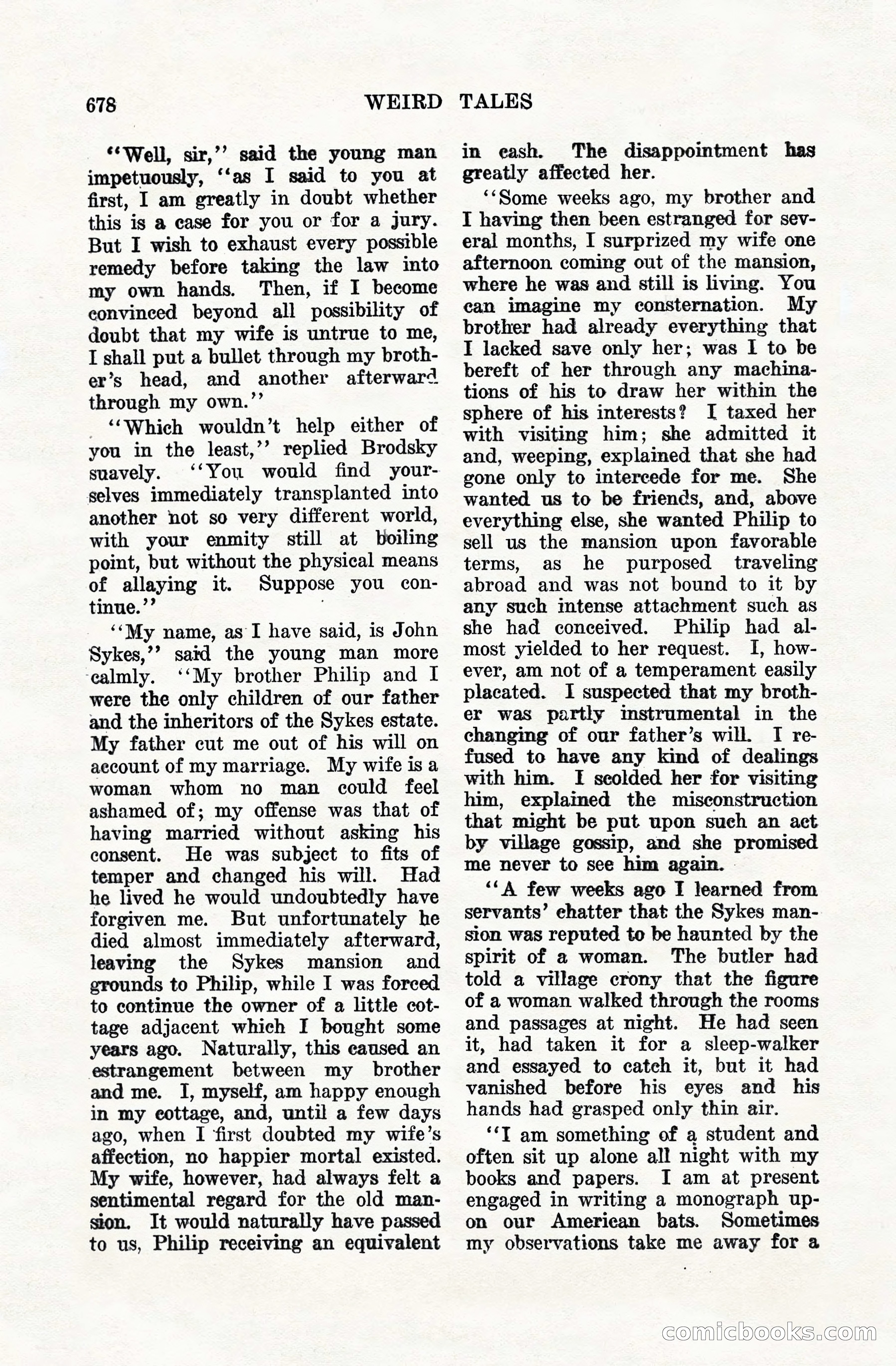 Weird Tales, Vol. VIII, No. 5 — page 104 of 148