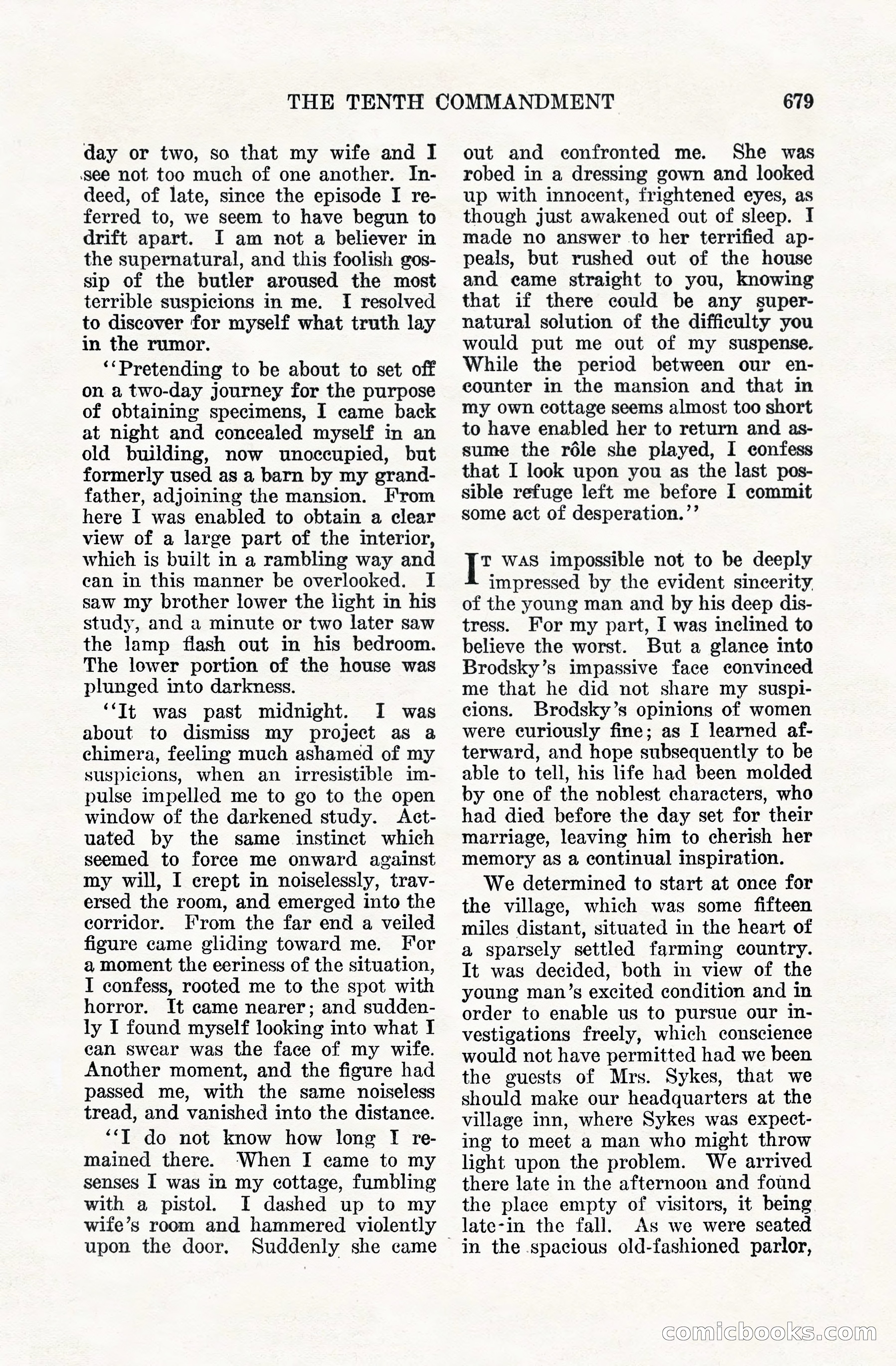 Weird Tales, Vol. VIII, No. 5 — page 105 of 148