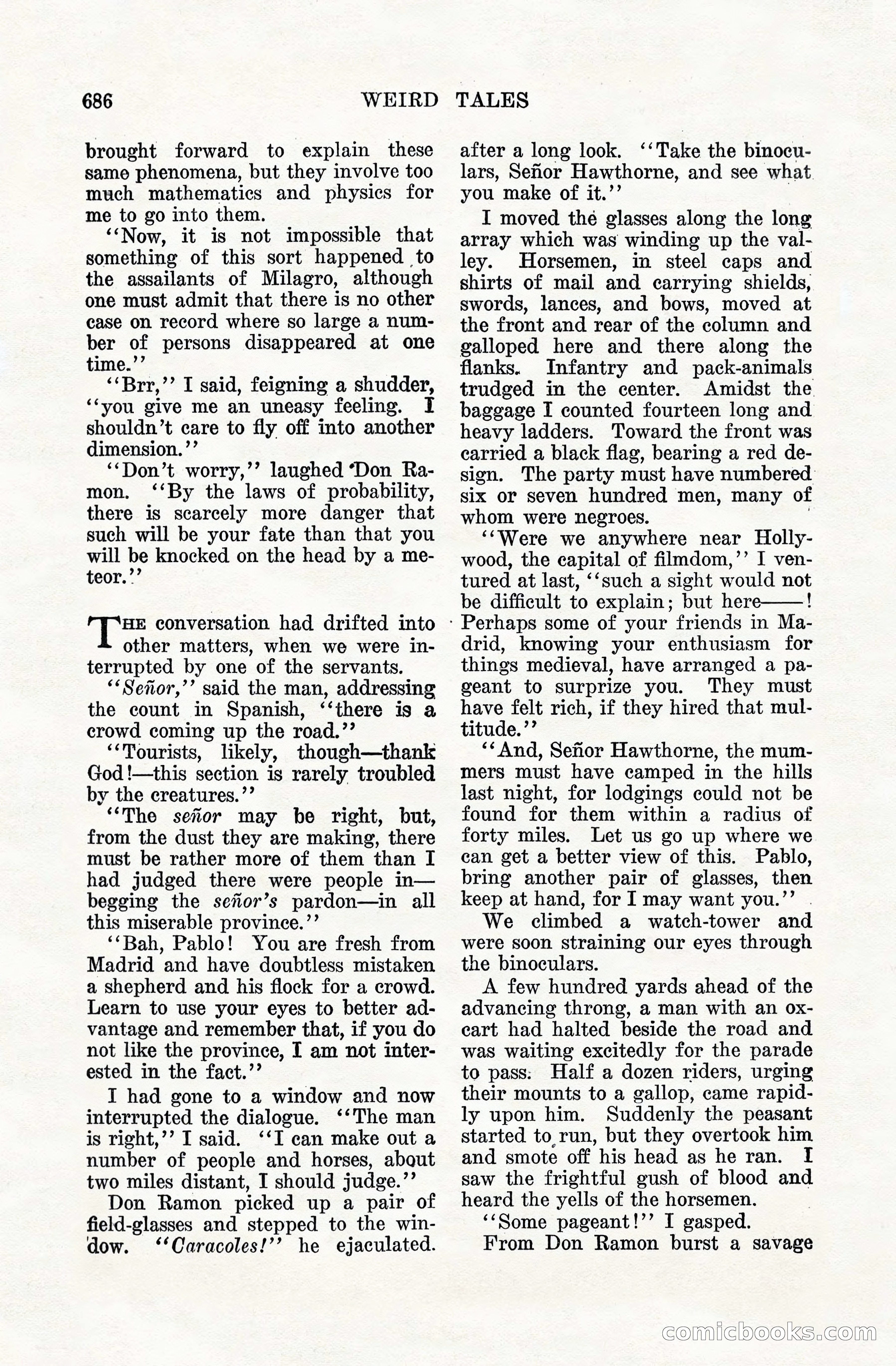 Weird Tales, Vol. VIII, No. 5 — page 112 of 148