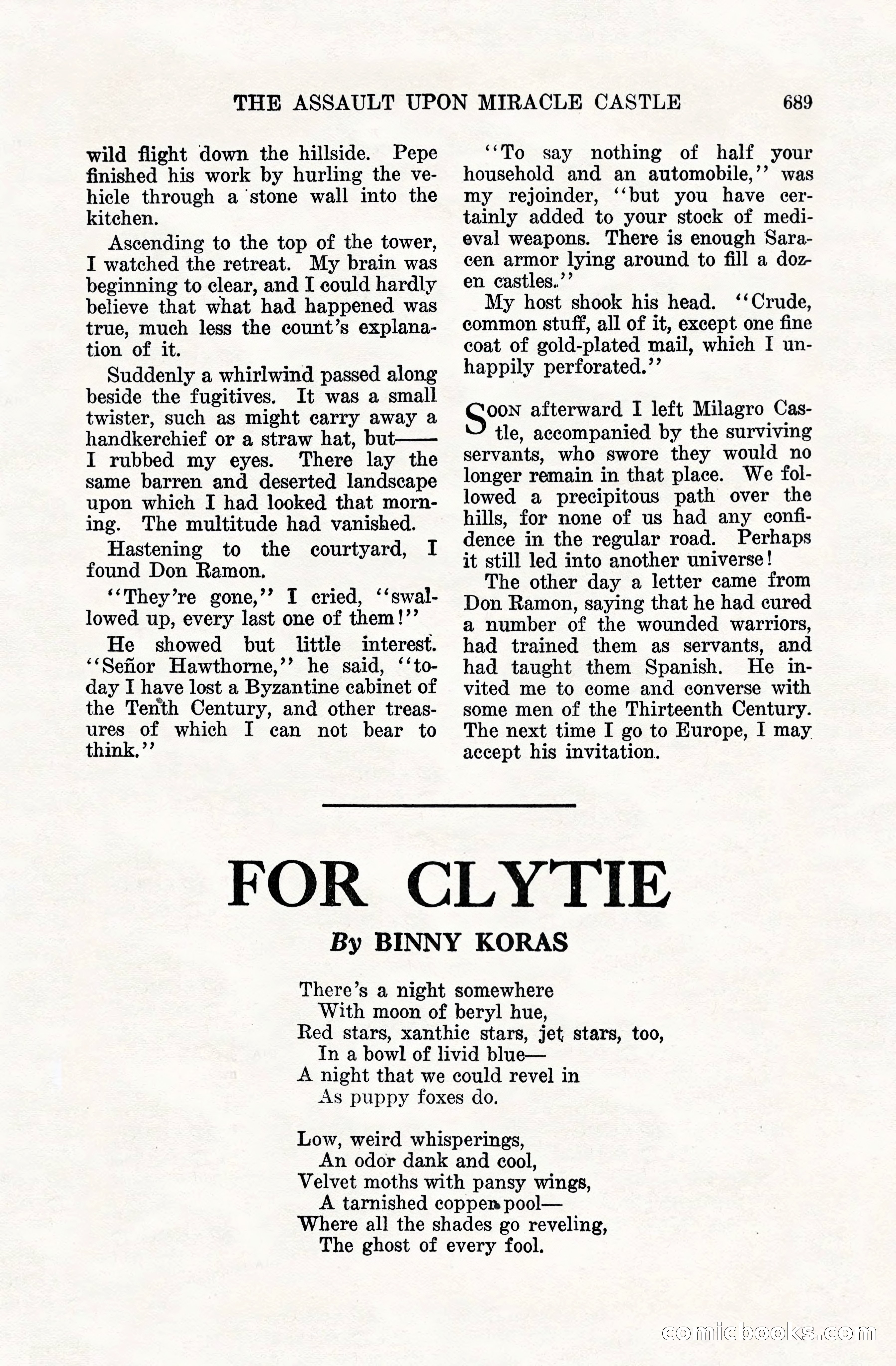 Weird Tales, Vol. VIII, No. 5 — page 115 of 148