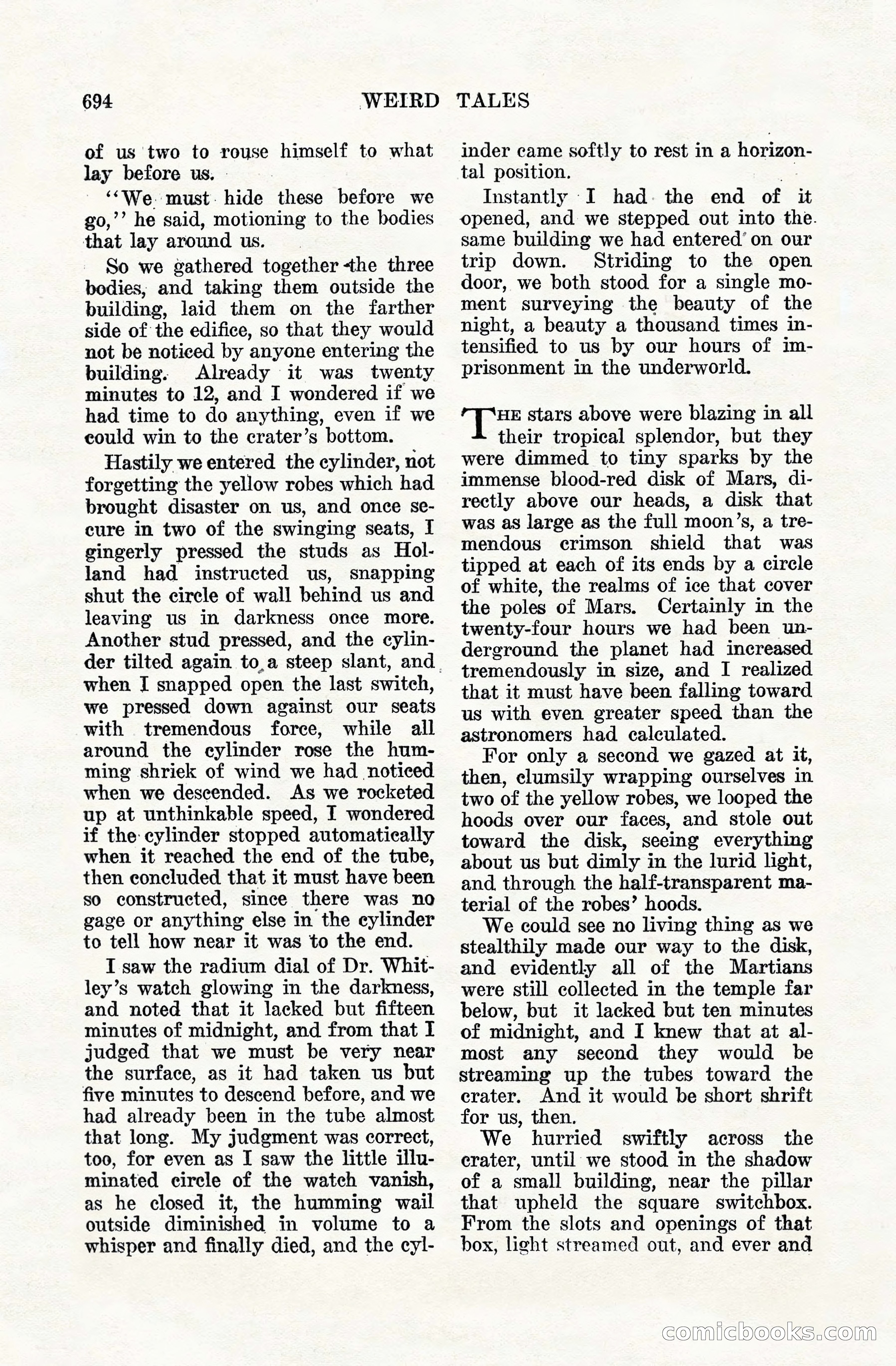 Weird Tales, Vol. VIII, No. 5 — page 120 of 148