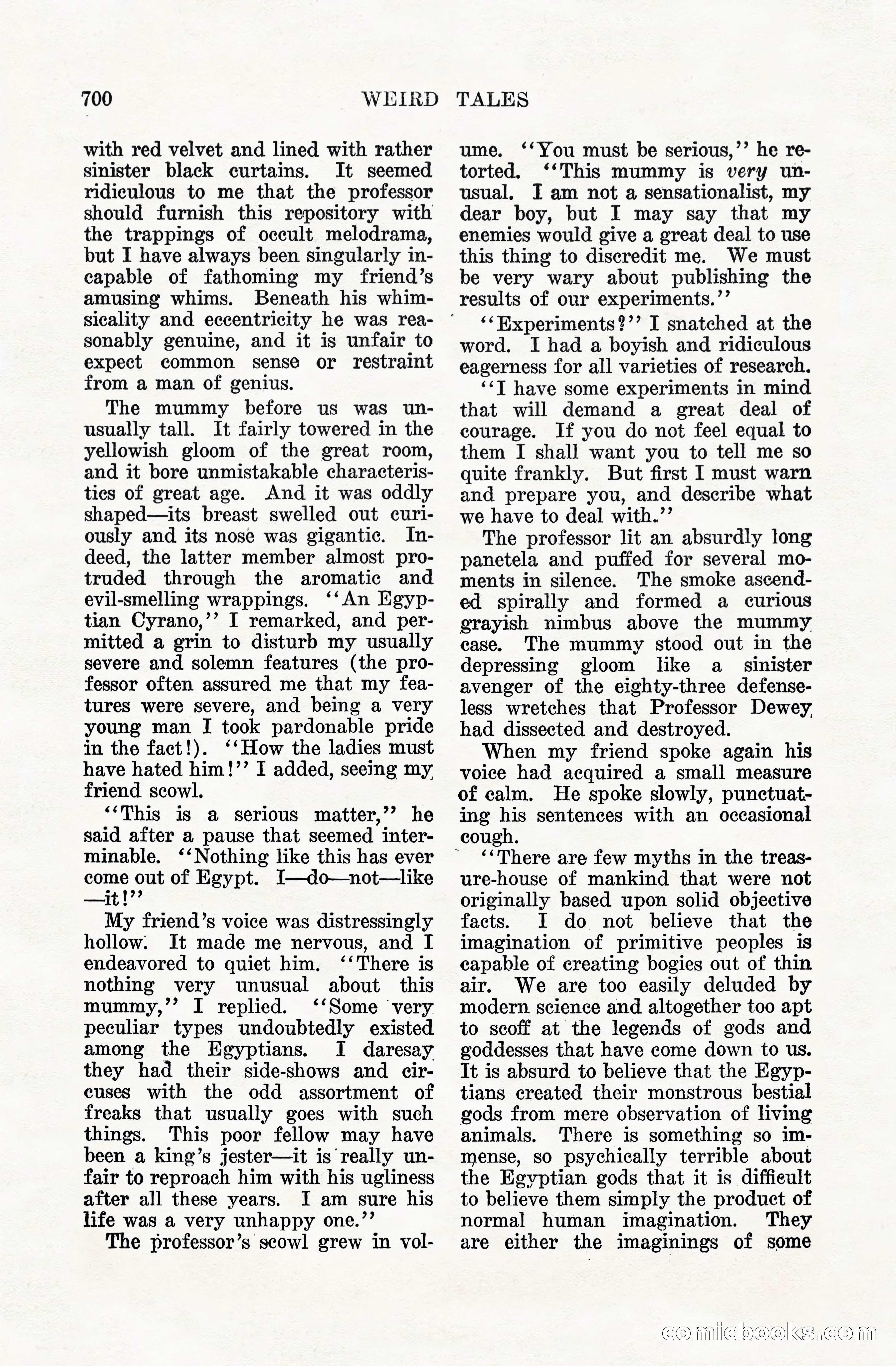 Weird Tales, Vol. VIII, No. 5 — page 126 of 148