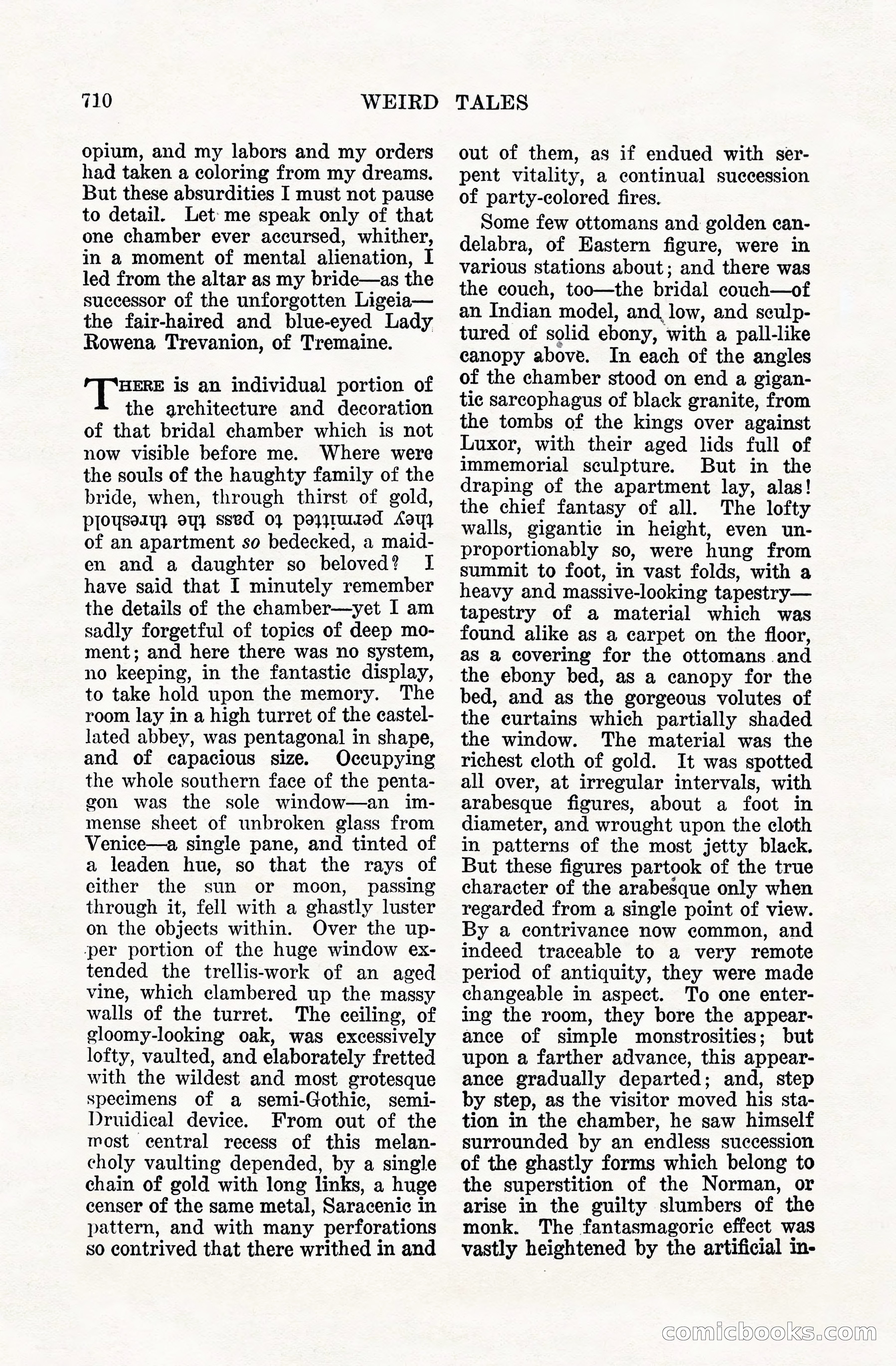 Weird Tales, Vol. VIII, No. 5 — page 136 of 148