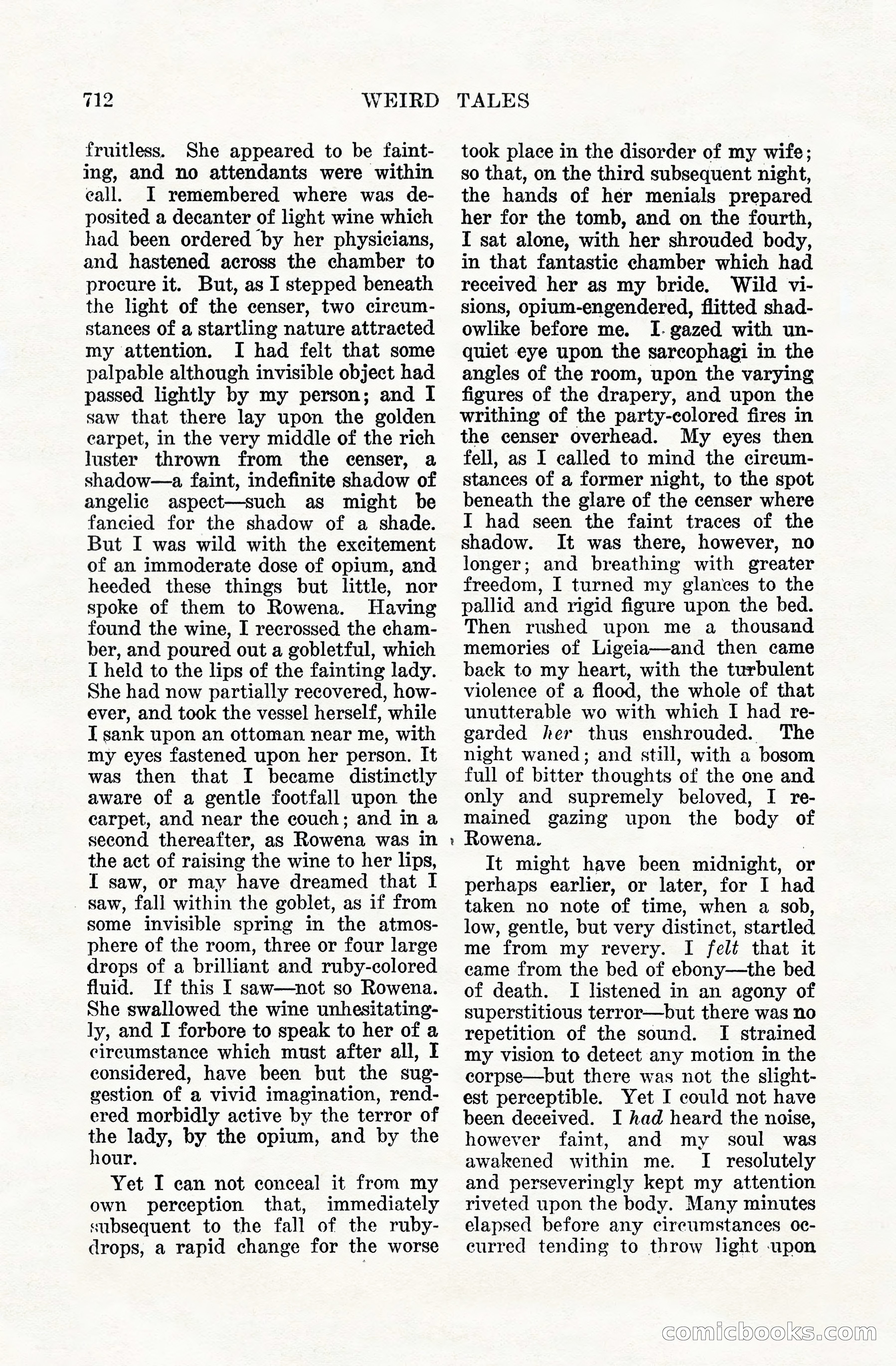 Weird Tales, Vol. VIII, No. 5 — page 138 of 148