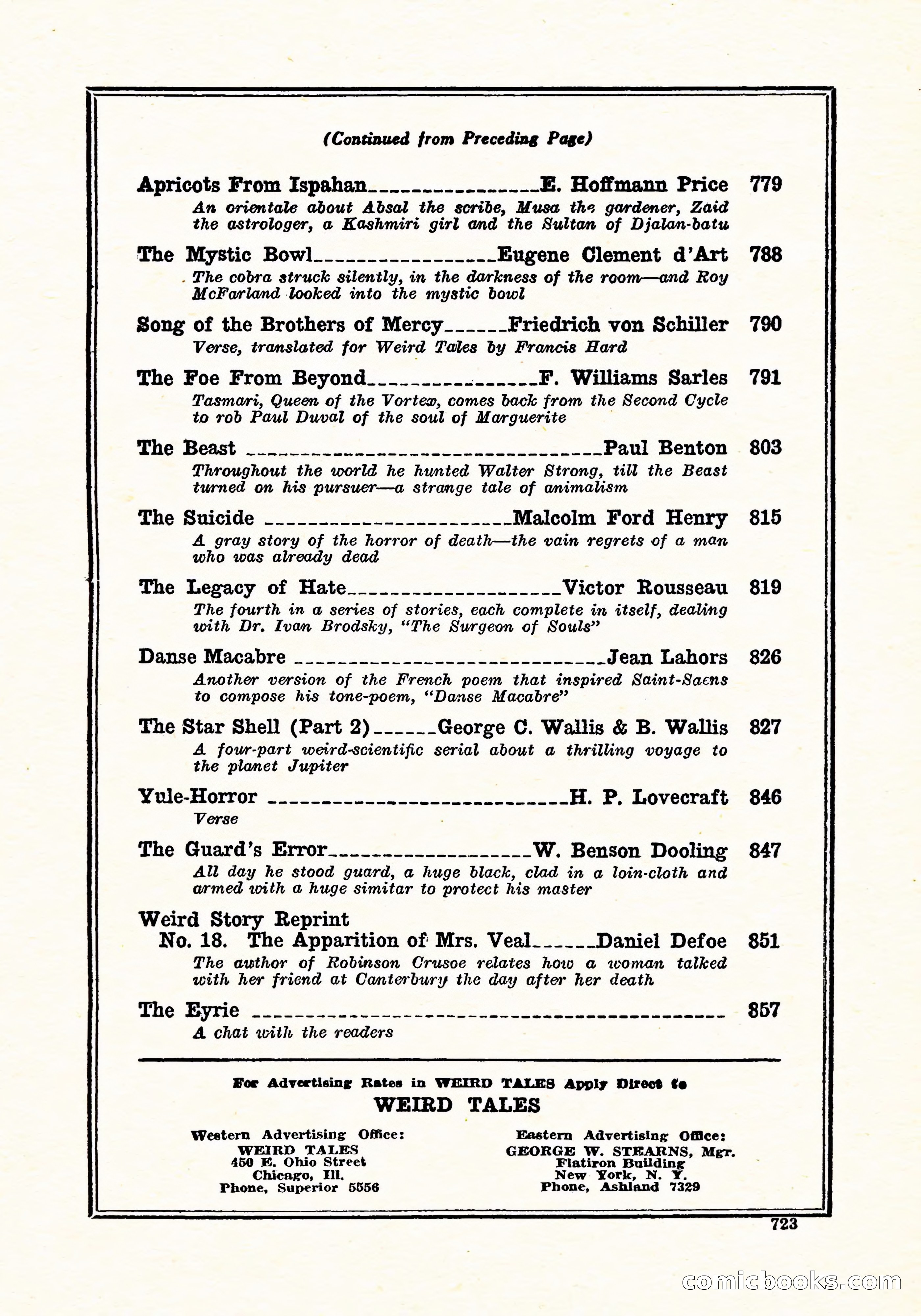 Weird Tales, December 1926 — page 4 of 146