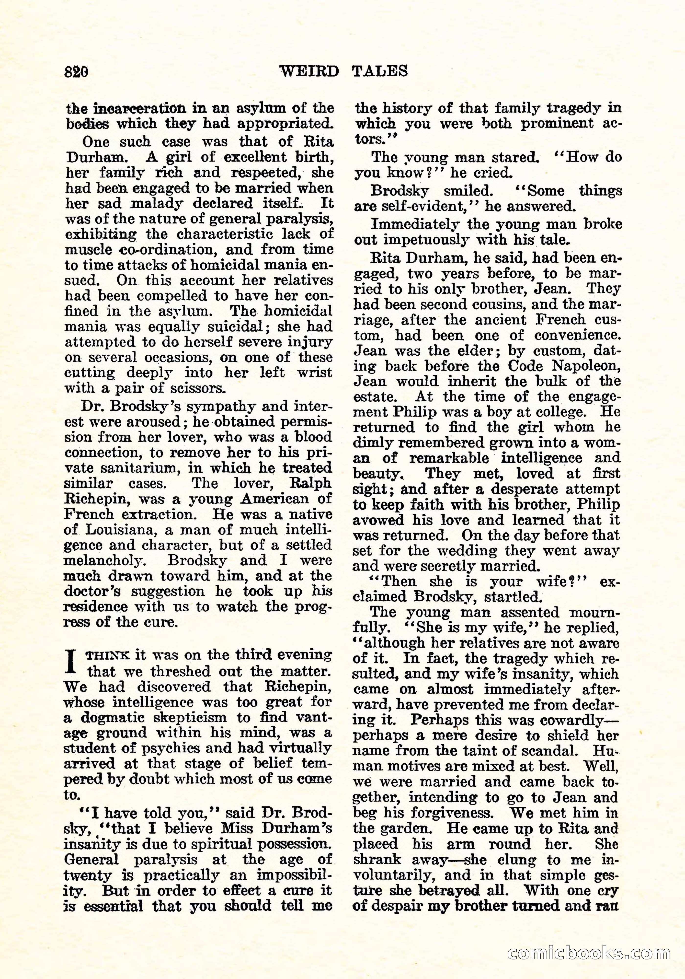Weird Tales, December 1926 — page 101 of 146