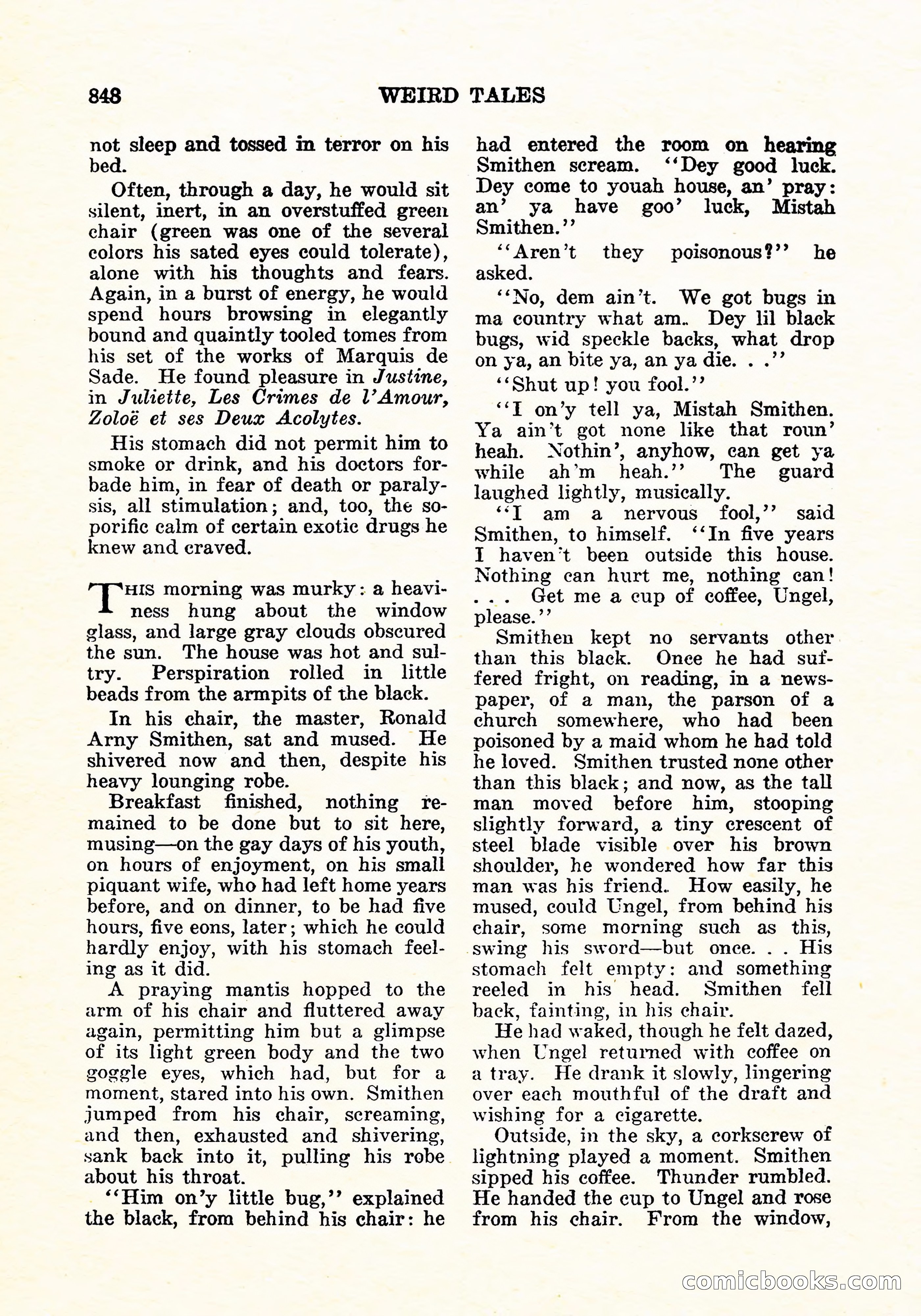 Weird Tales, December 1926 — page 129 of 146