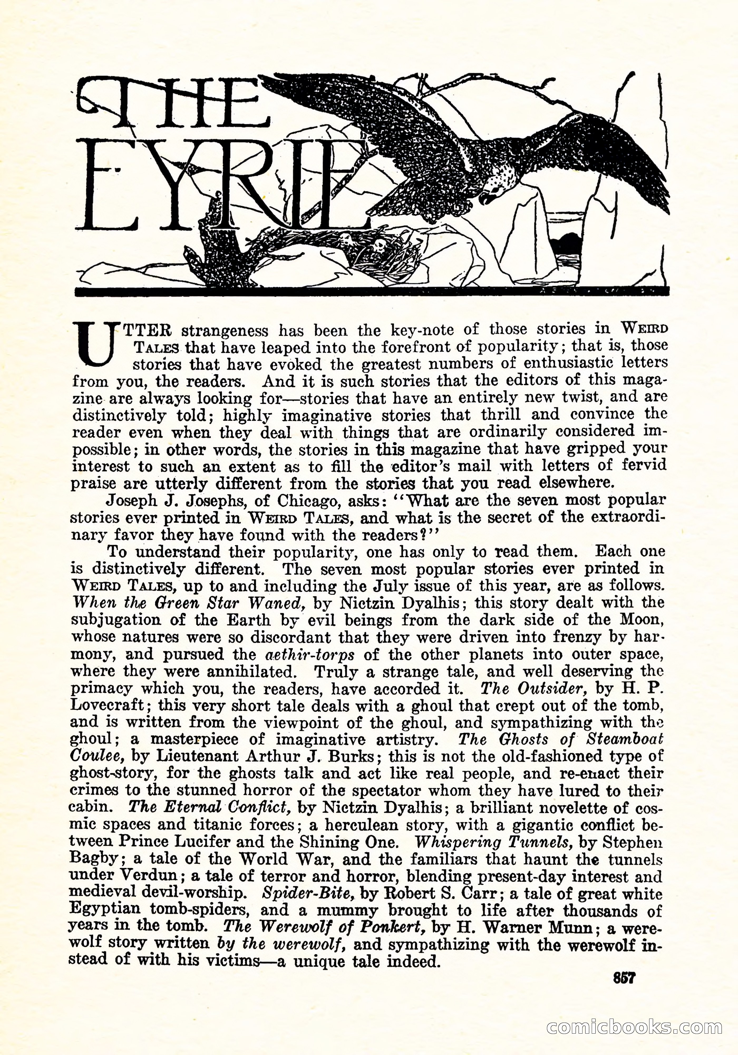 Weird Tales, December 1926 — page 138 of 146