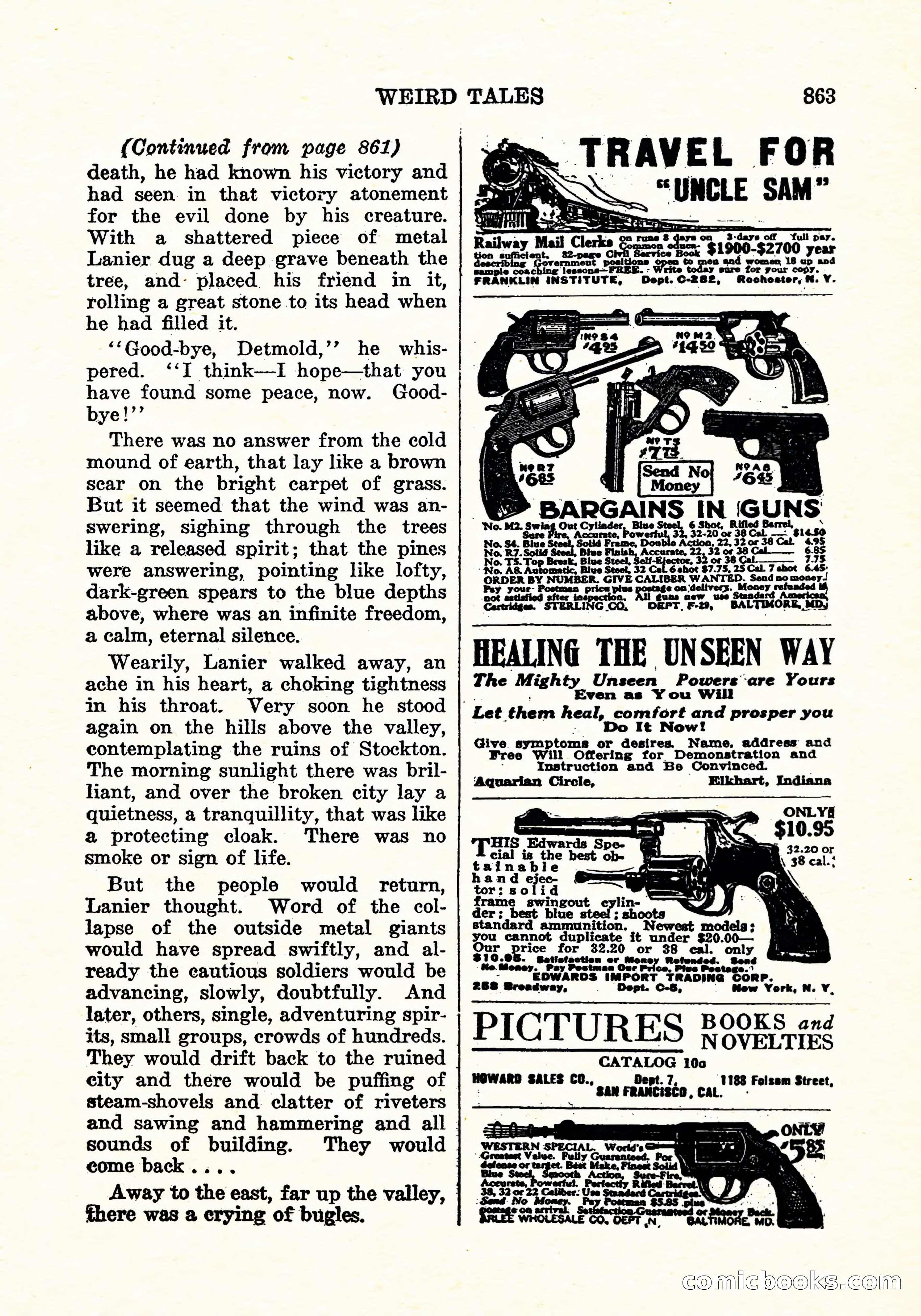 Weird Tales, December 1926 — page 144 of 146