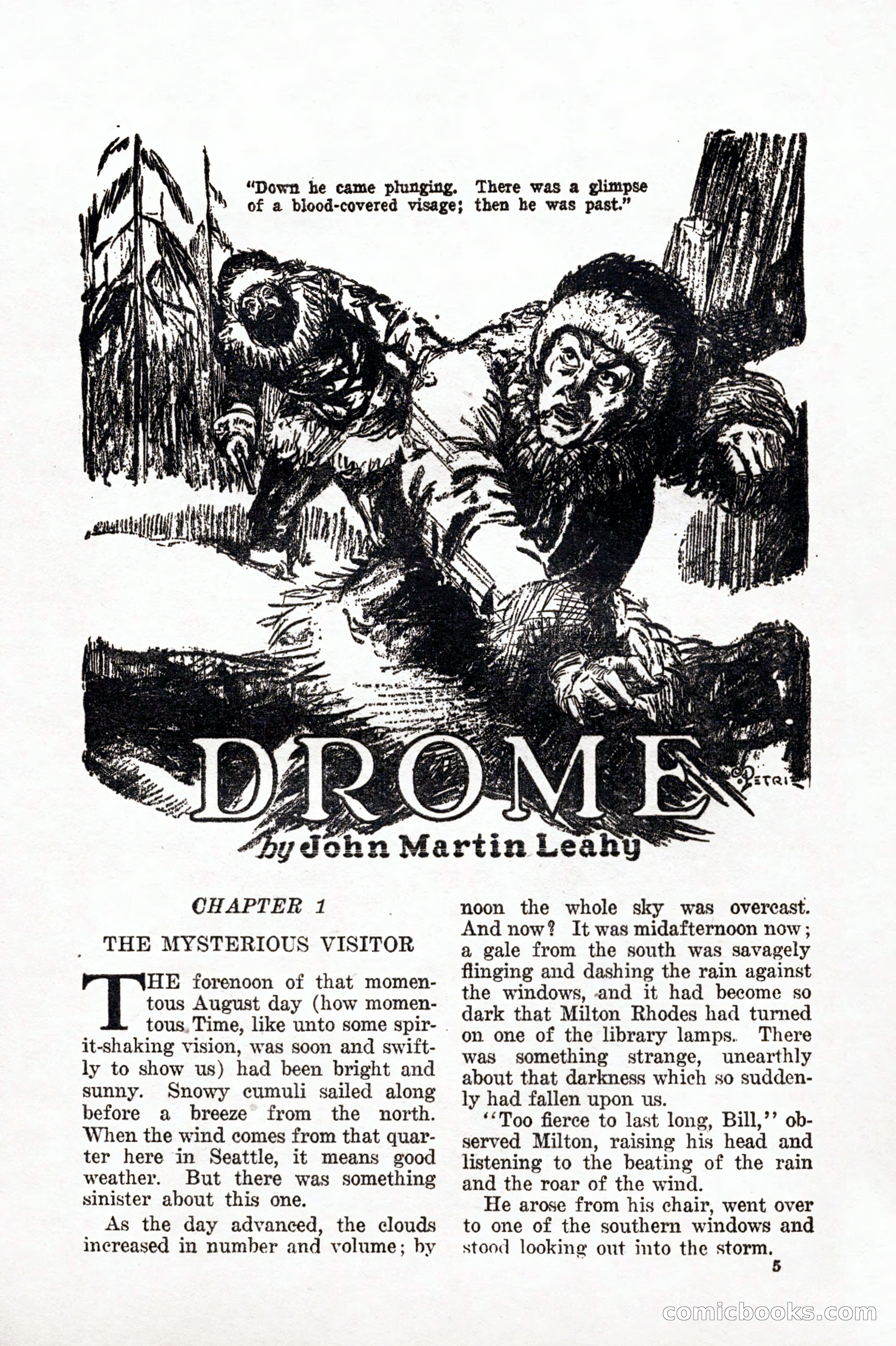Weird Tales, Vol. 9, No. 1 — page 7 of 148