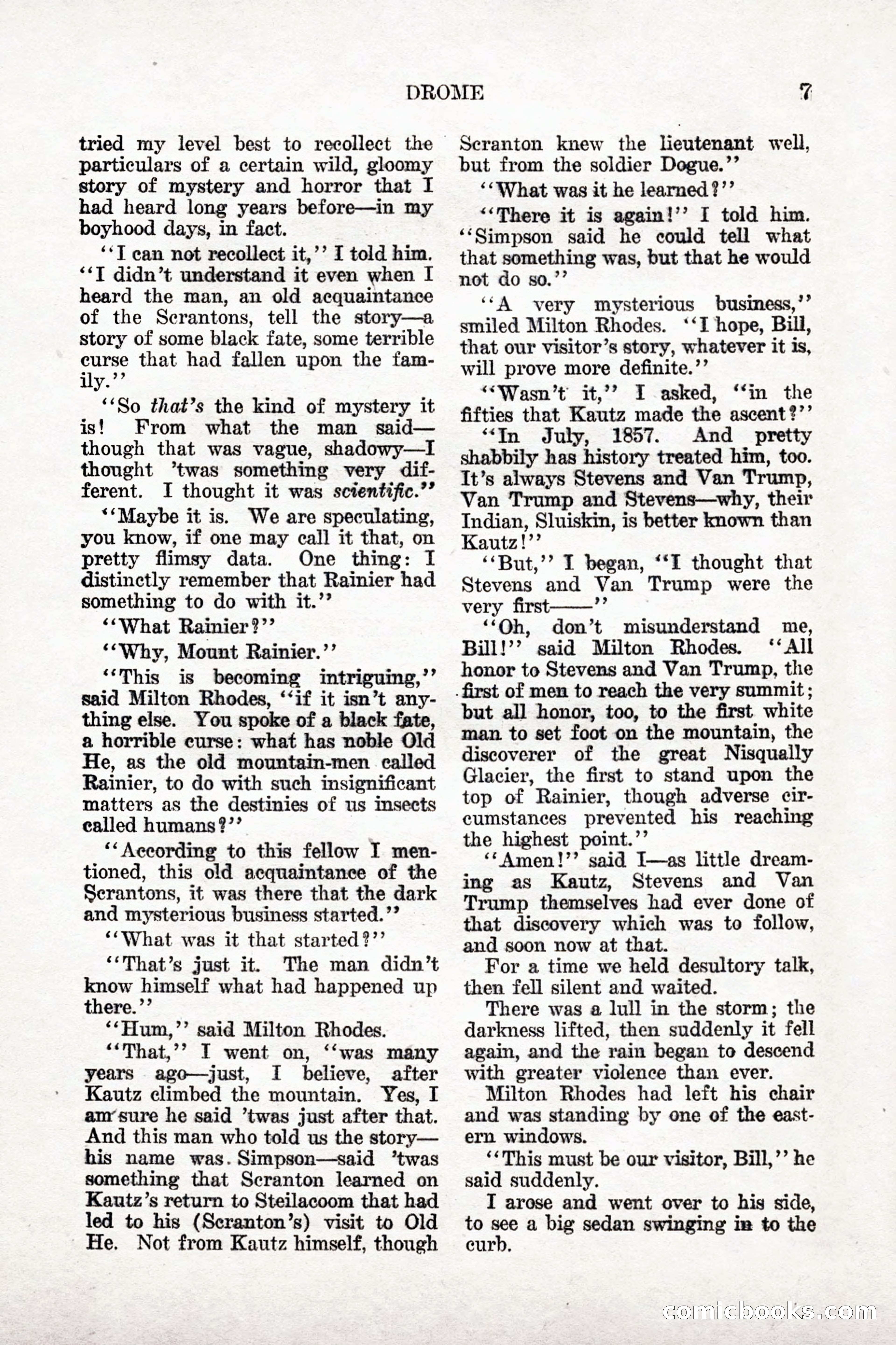 Weird Tales, Vol. 9, No. 1 — page 9 of 148