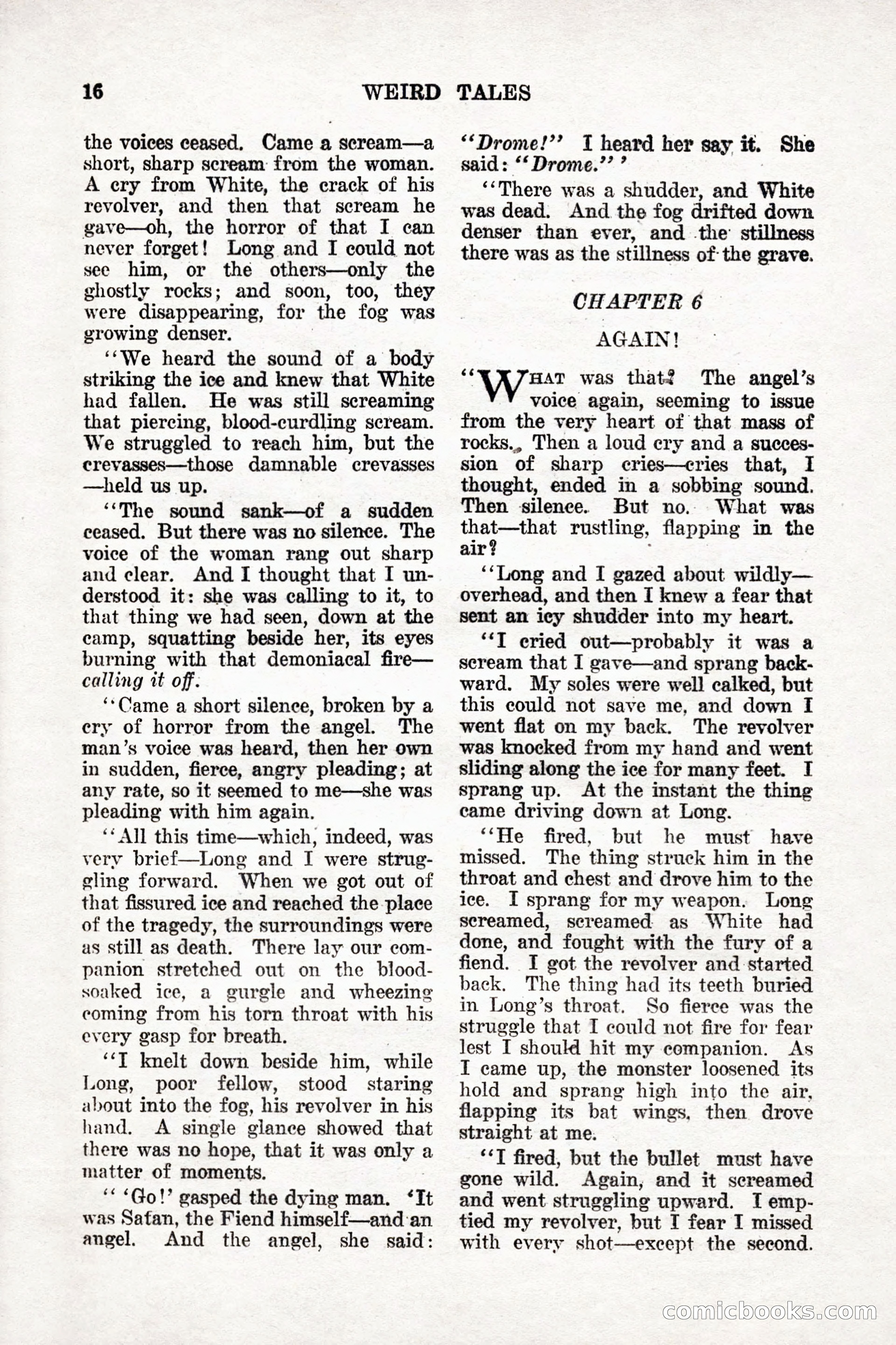 Weird Tales, Vol. 9, No. 1 — page 18 of 148