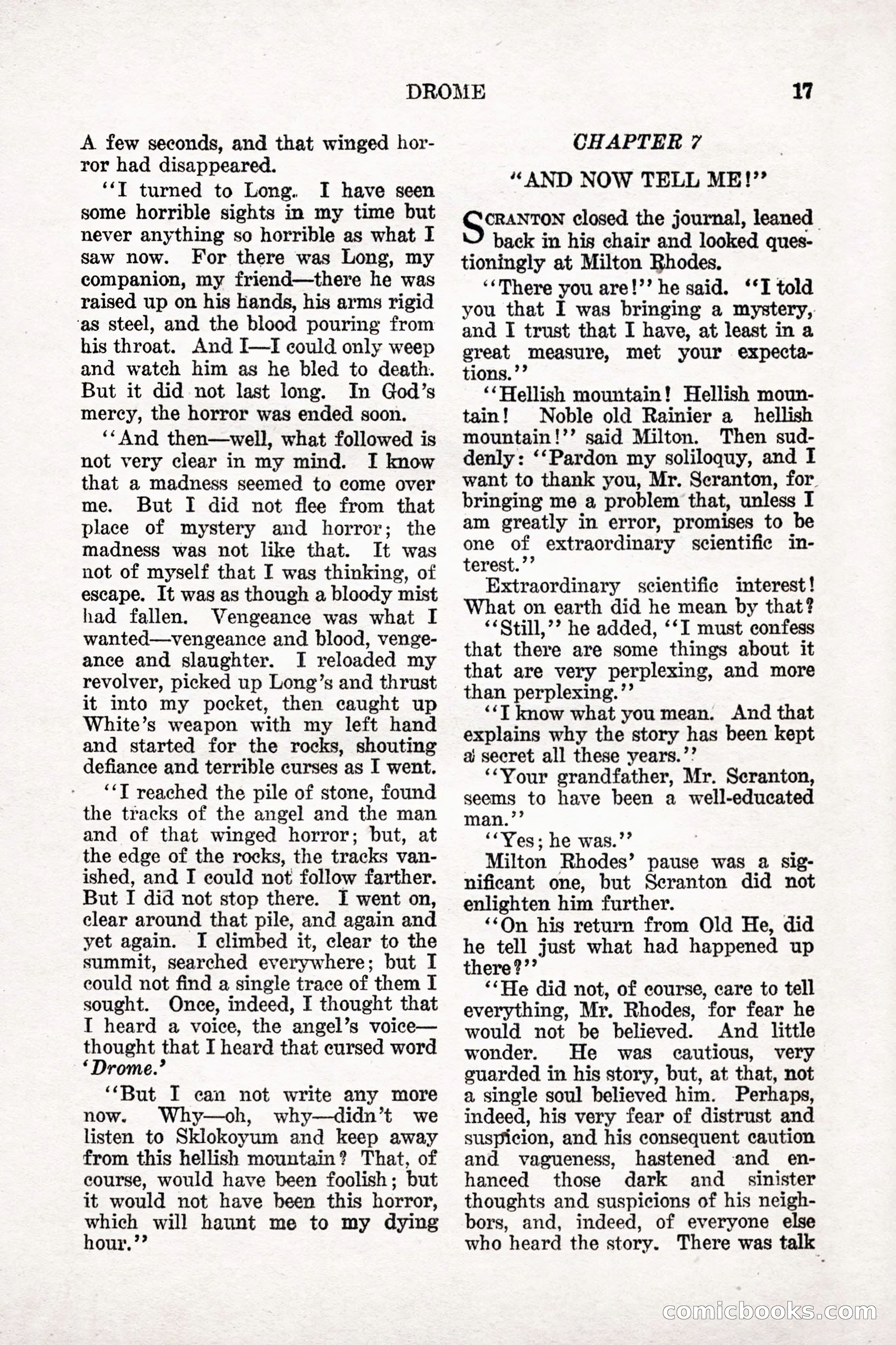 Weird Tales, Vol. 9, No. 1 — page 19 of 148