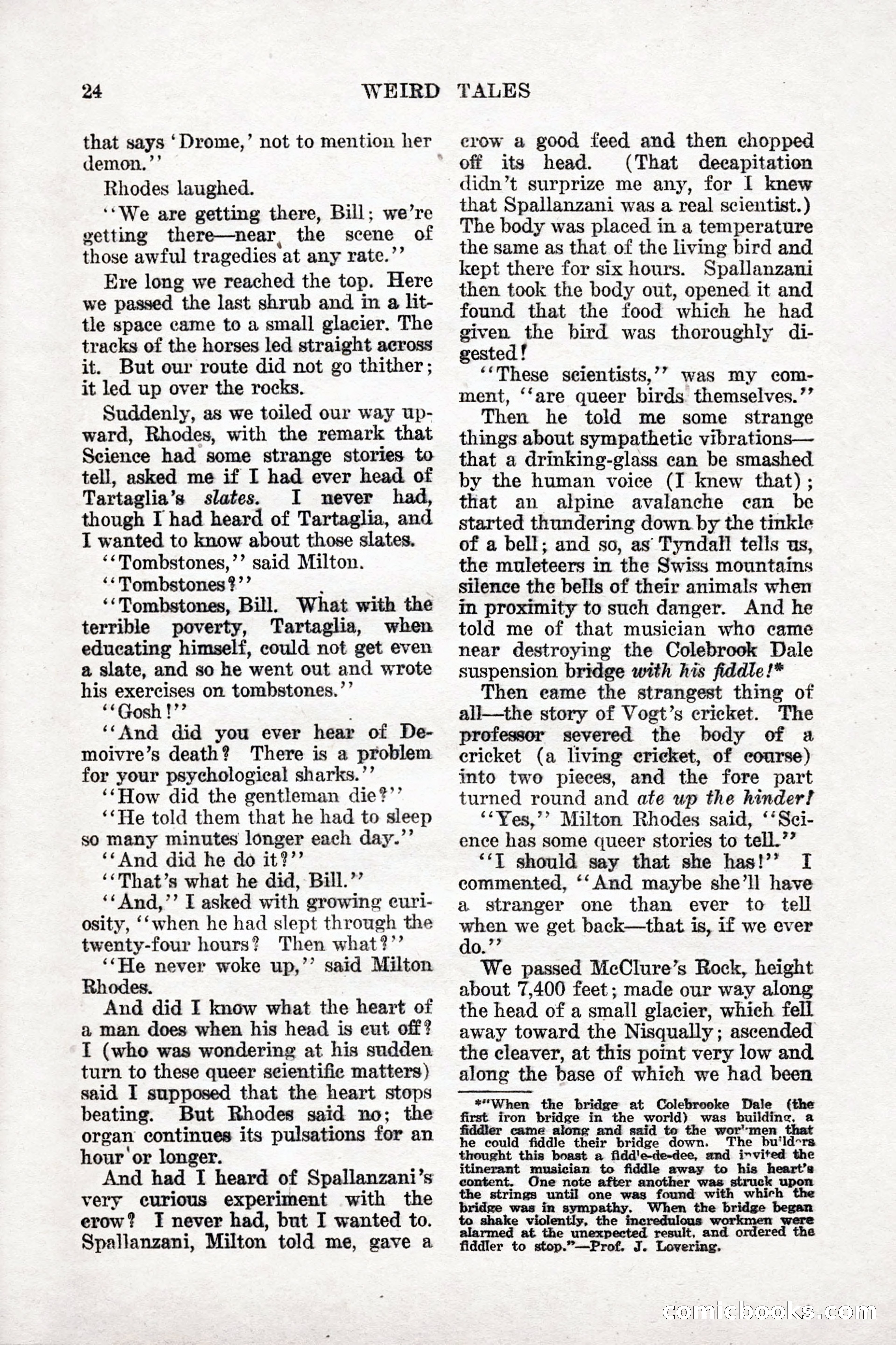 Weird Tales, Vol. 9, No. 1 — page 26 of 148