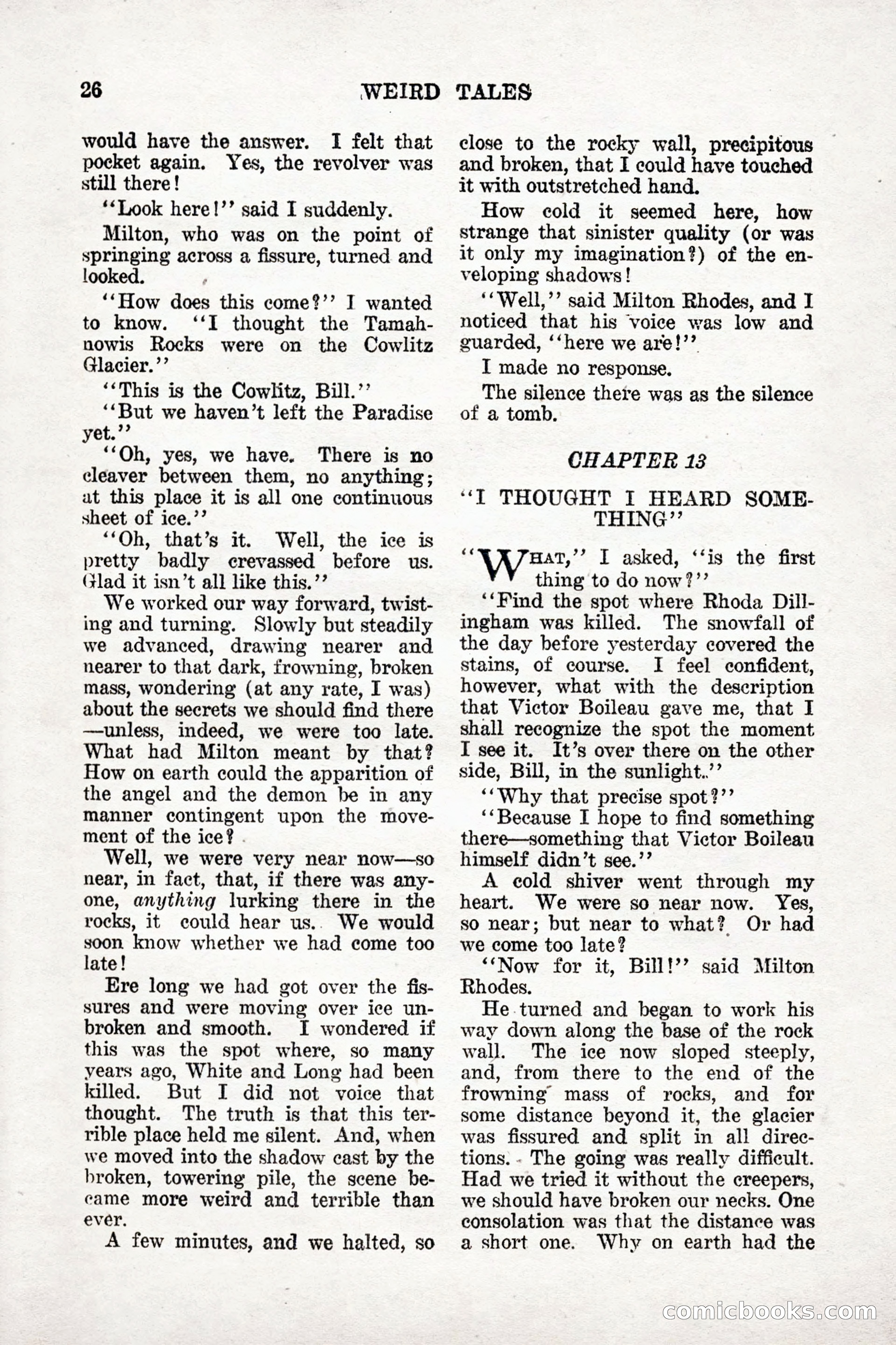 Weird Tales, Vol. 9, No. 1 — page 28 of 148
