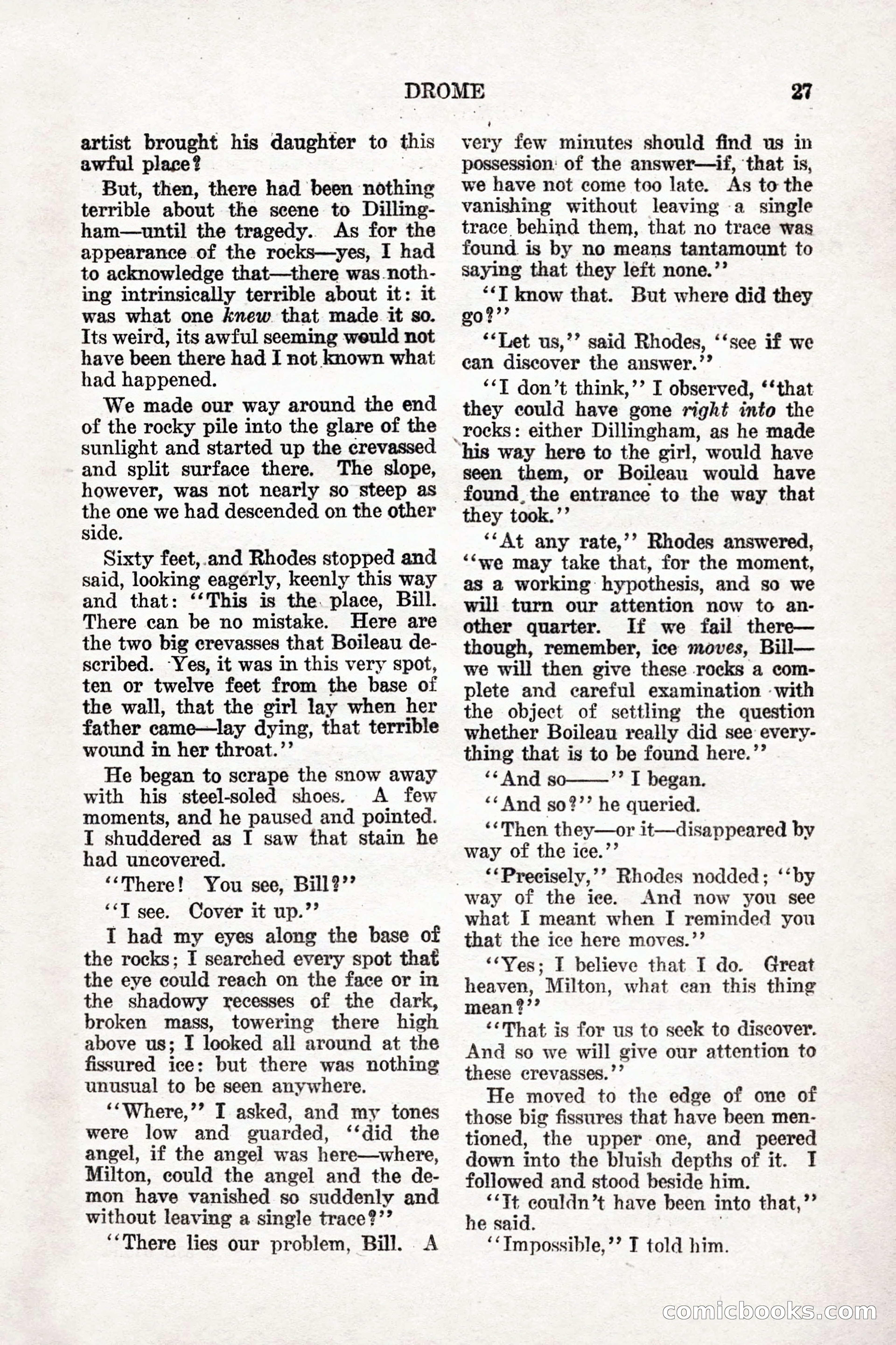 Weird Tales, Vol. 9, No. 1 — page 29 of 148