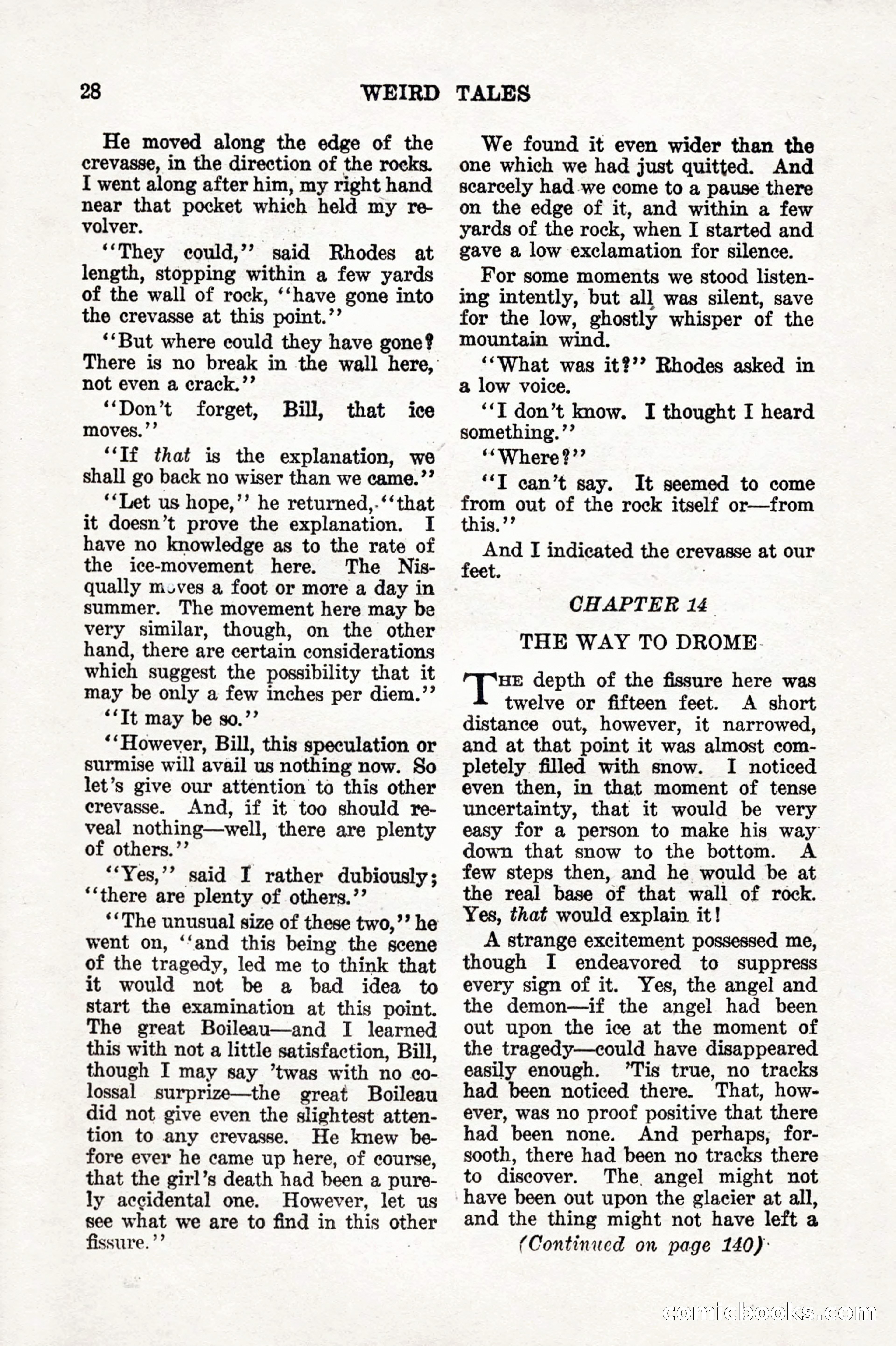 Weird Tales, Vol. 9, No. 1 — page 30 of 148
