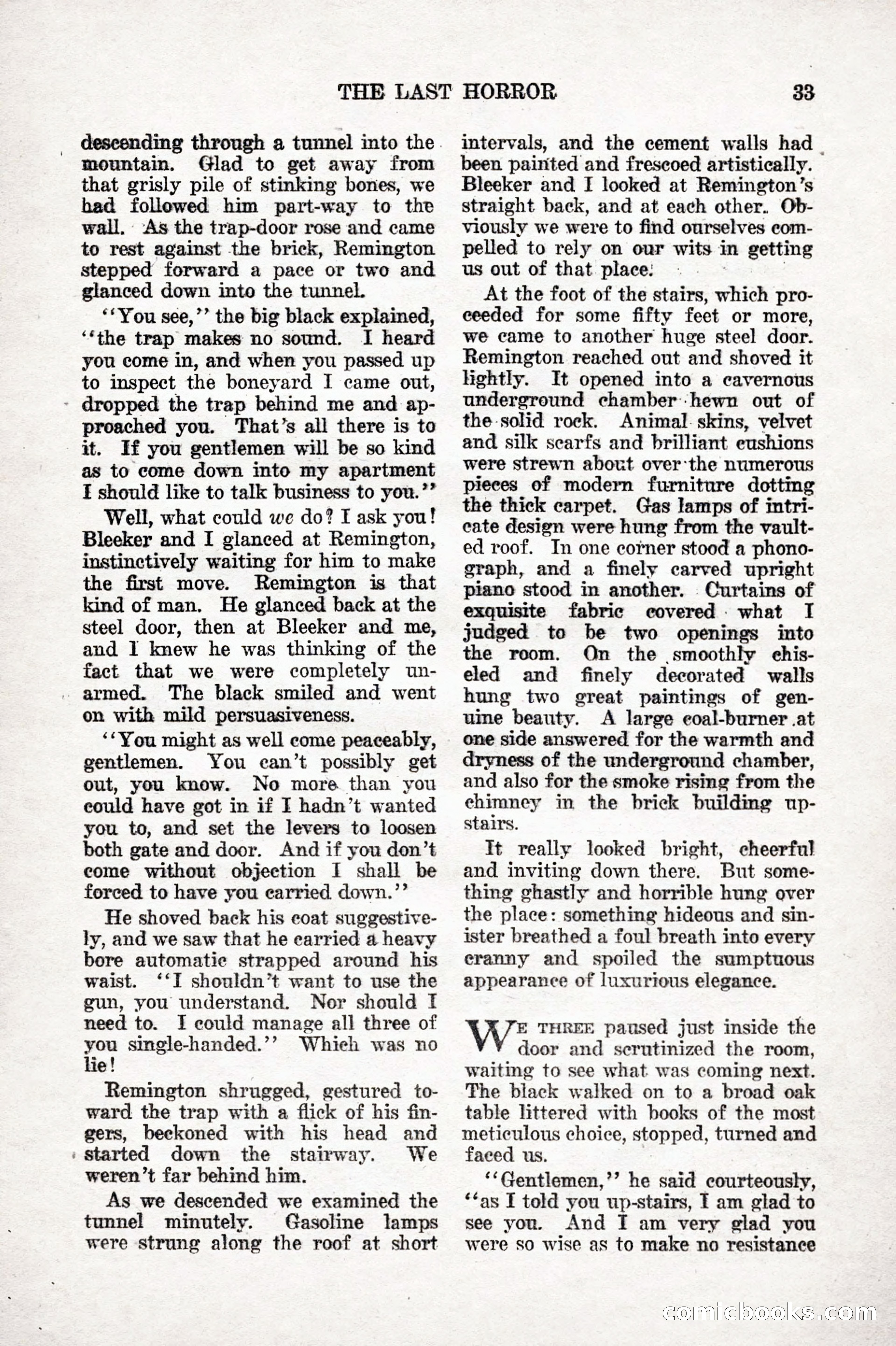 Weird Tales, Vol. 9, No. 1 — page 35 of 148
