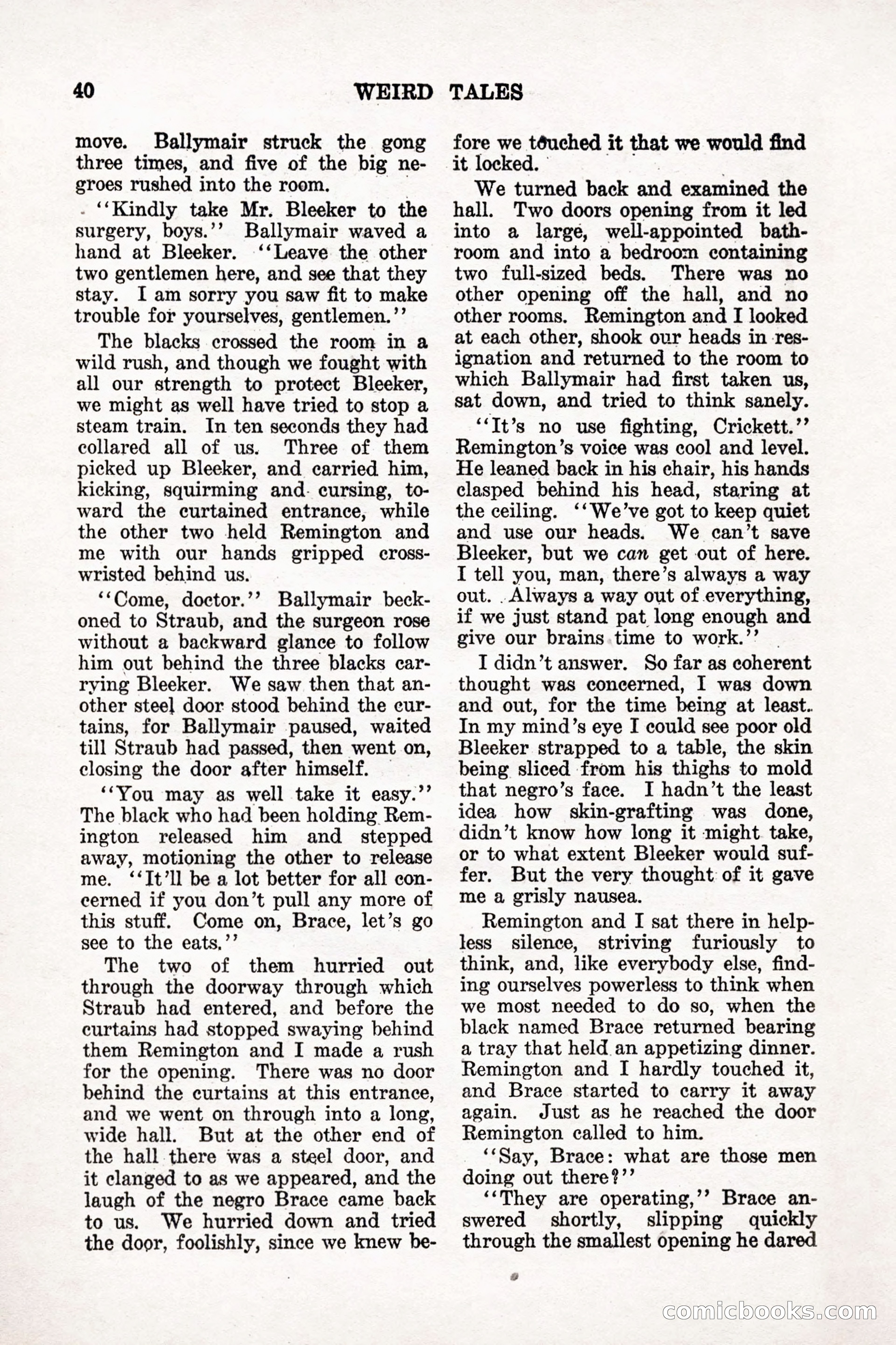Weird Tales, Vol. 9, No. 1 — page 42 of 148