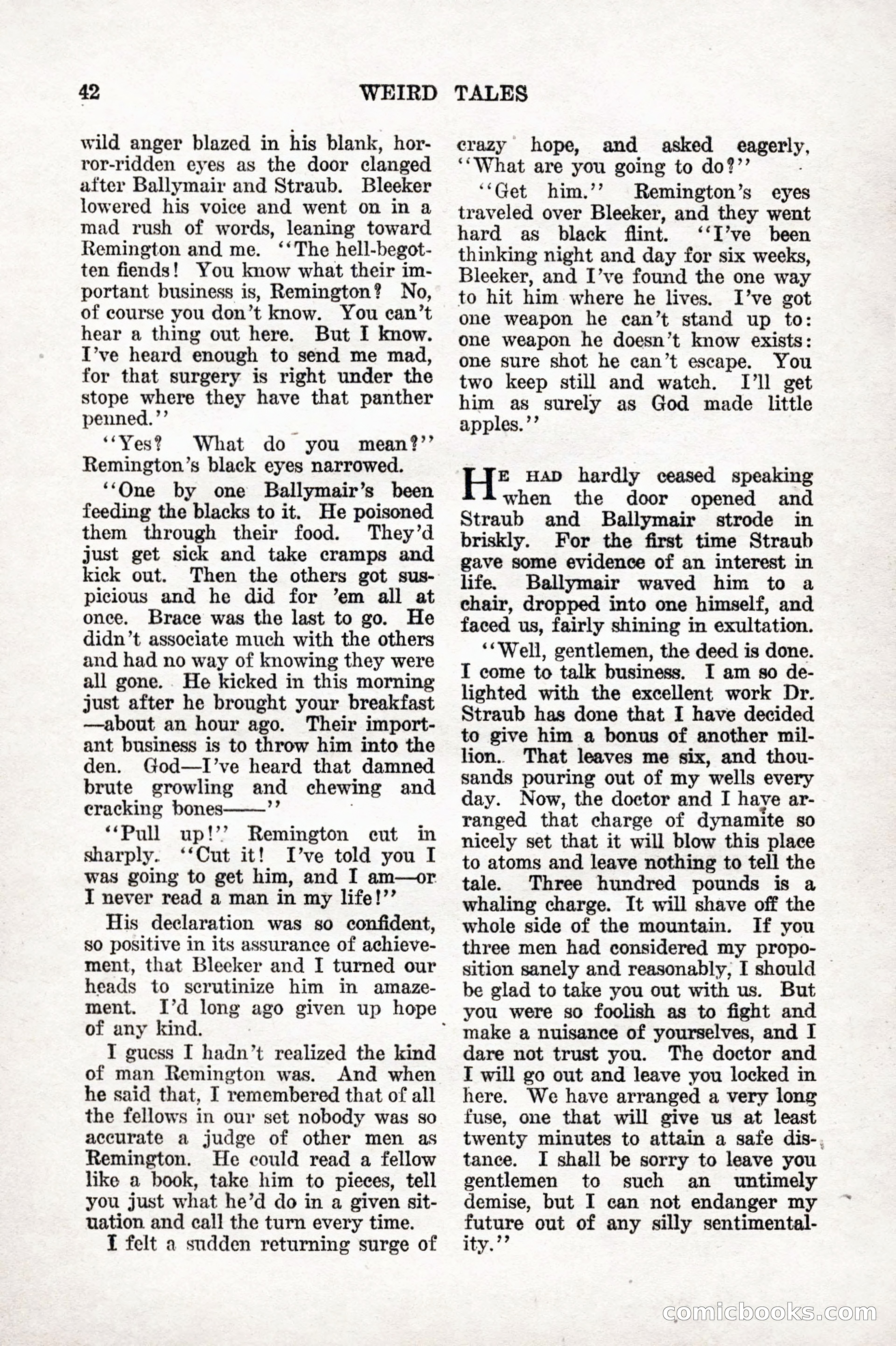 Weird Tales, Vol. 9, No. 1 — page 44 of 148