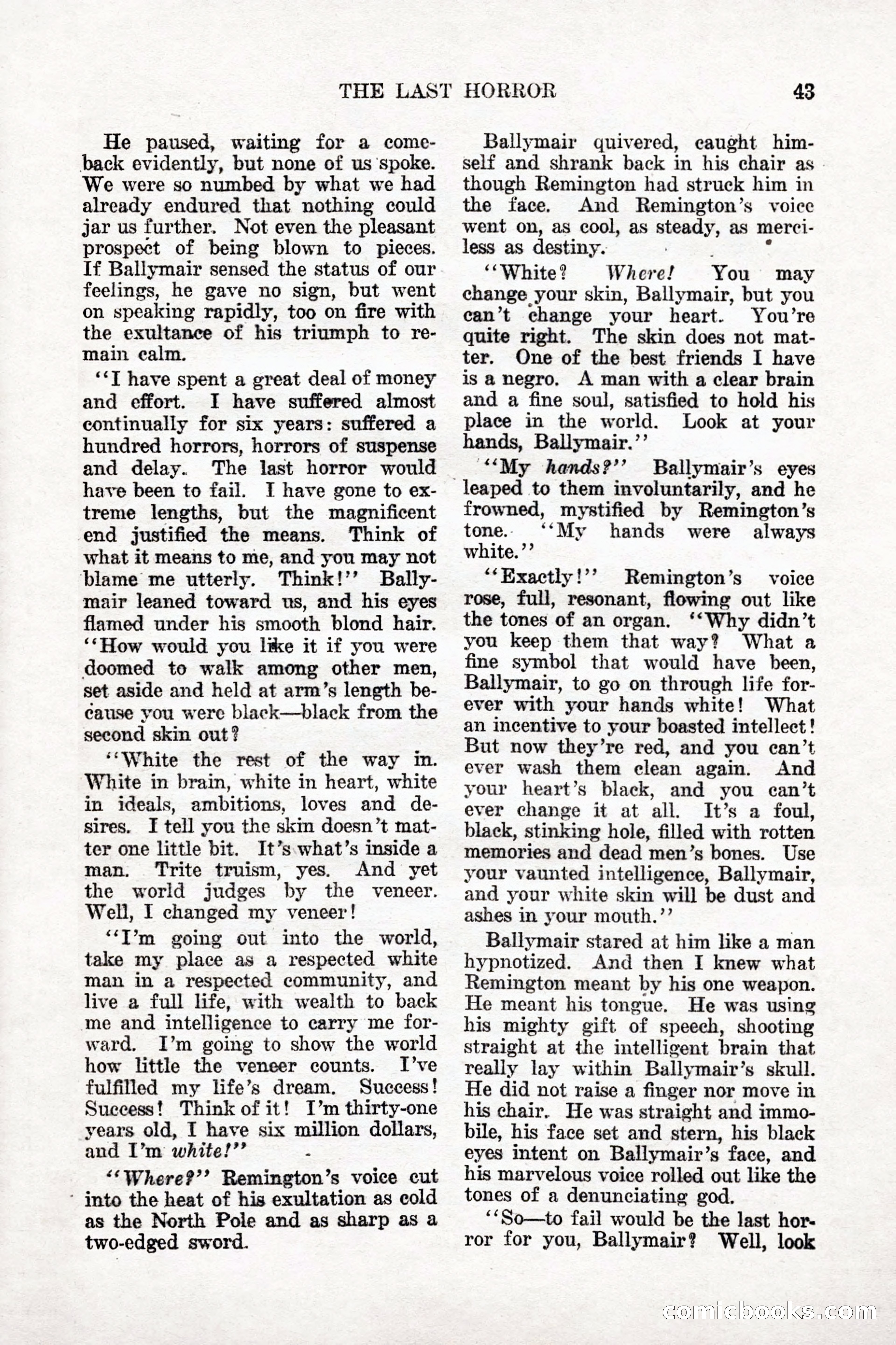 Weird Tales, Vol. 9, No. 1 — page 45 of 148