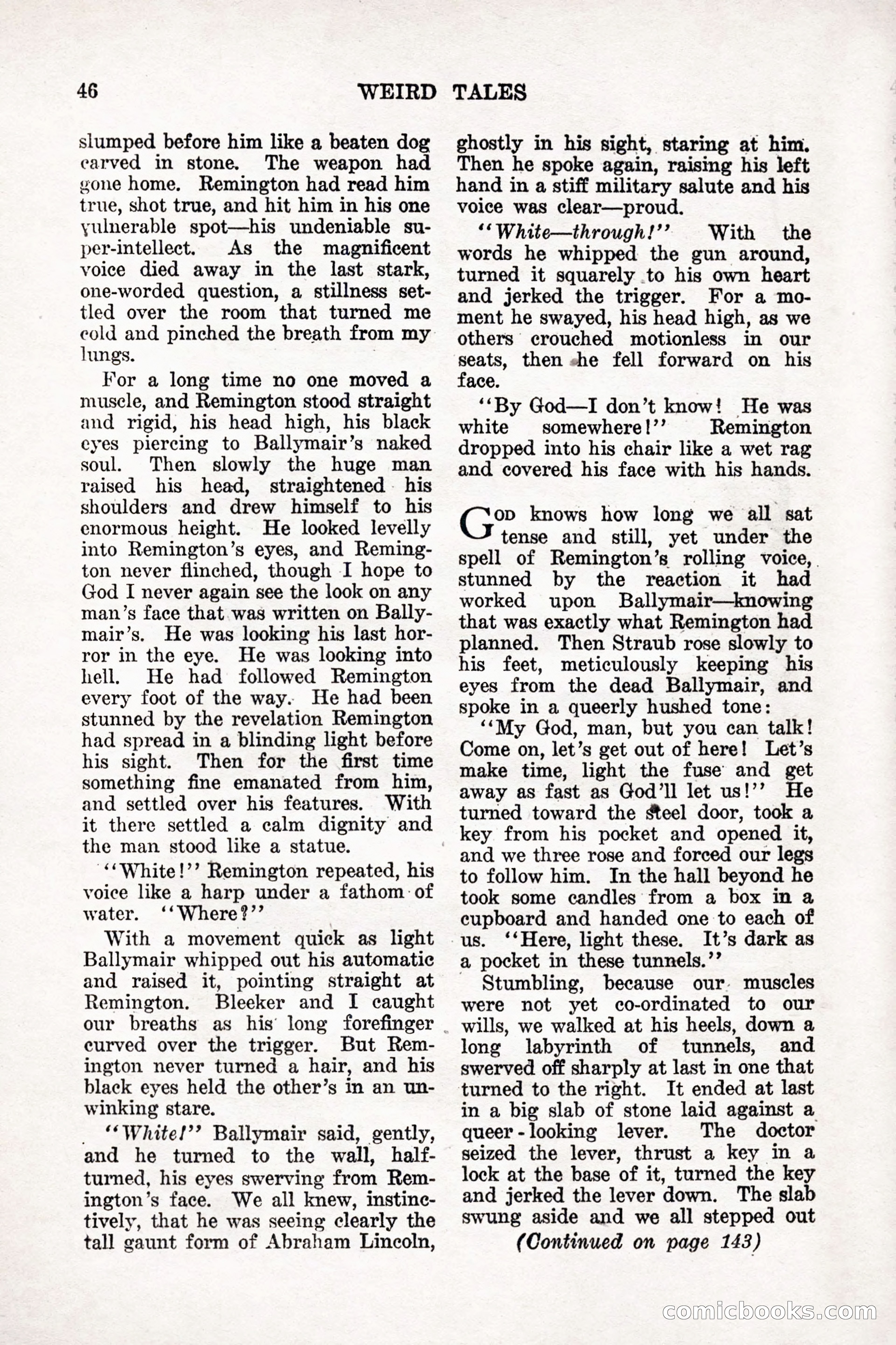 Weird Tales, Vol. 9, No. 1 — page 48 of 148