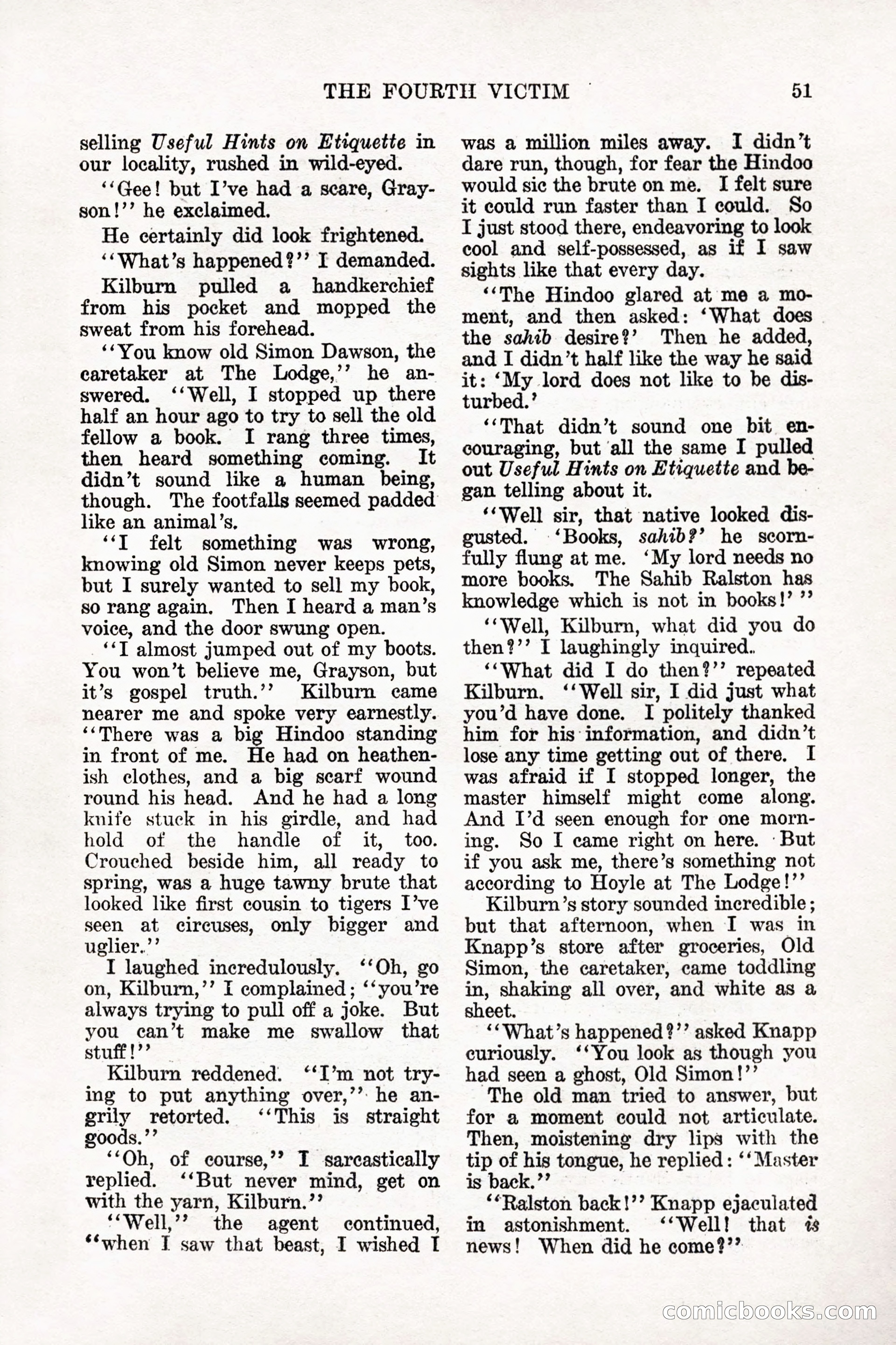Weird Tales, Vol. 9, No. 1 — page 53 of 148
