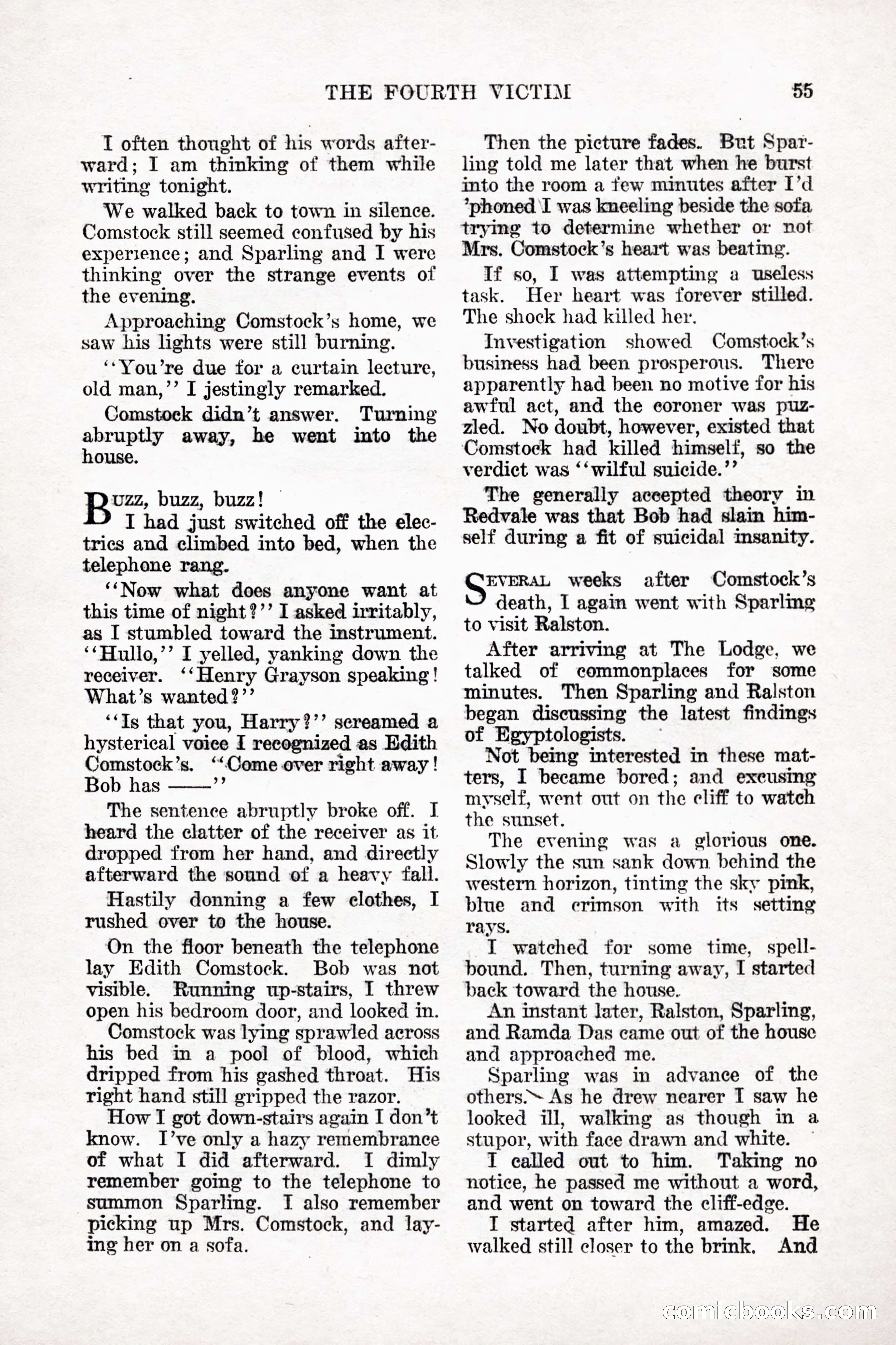 Weird Tales, Vol. 9, No. 1 — page 57 of 148
