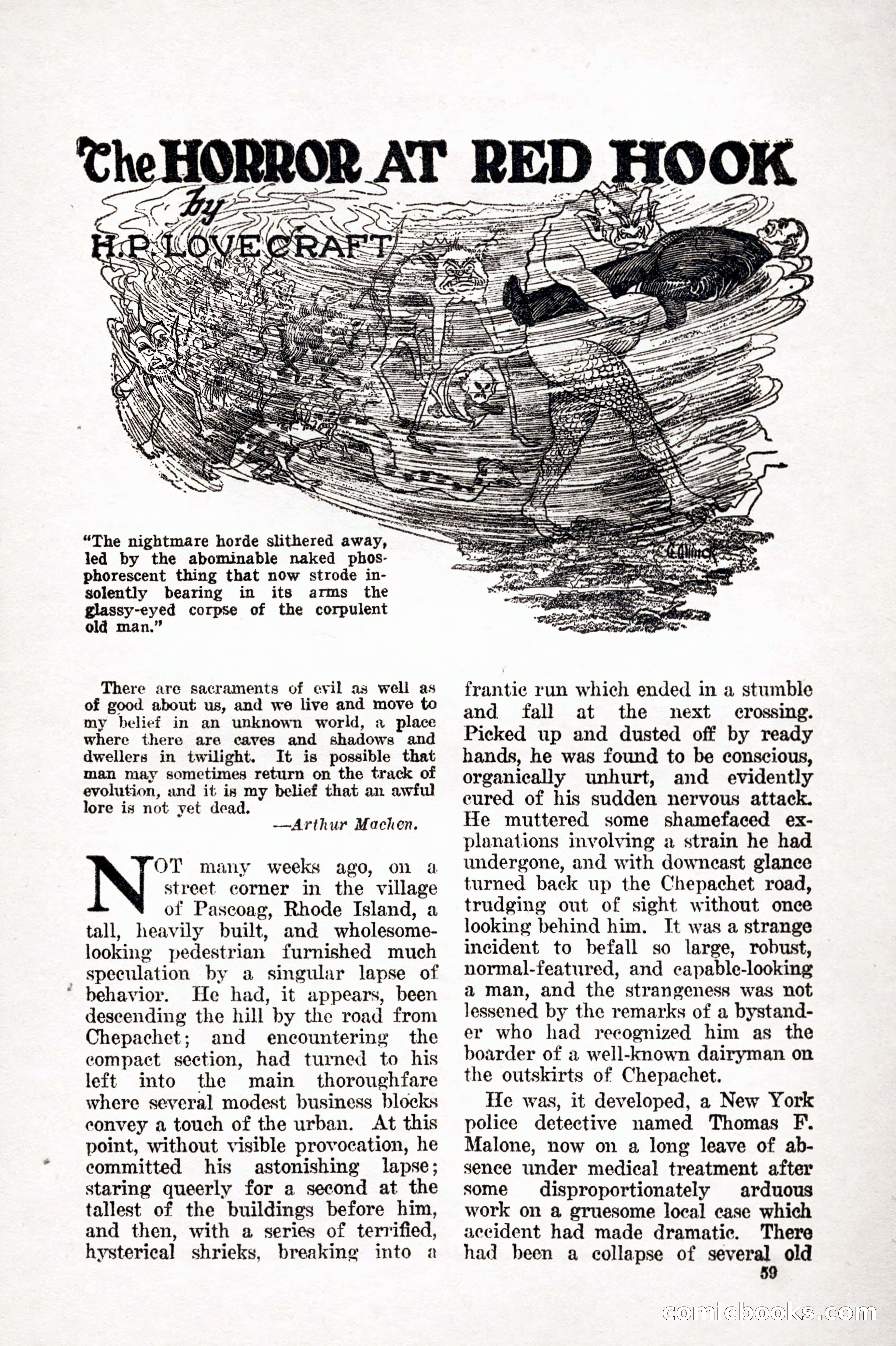 Weird Tales, Vol. 9, No. 1 — page 61 of 148