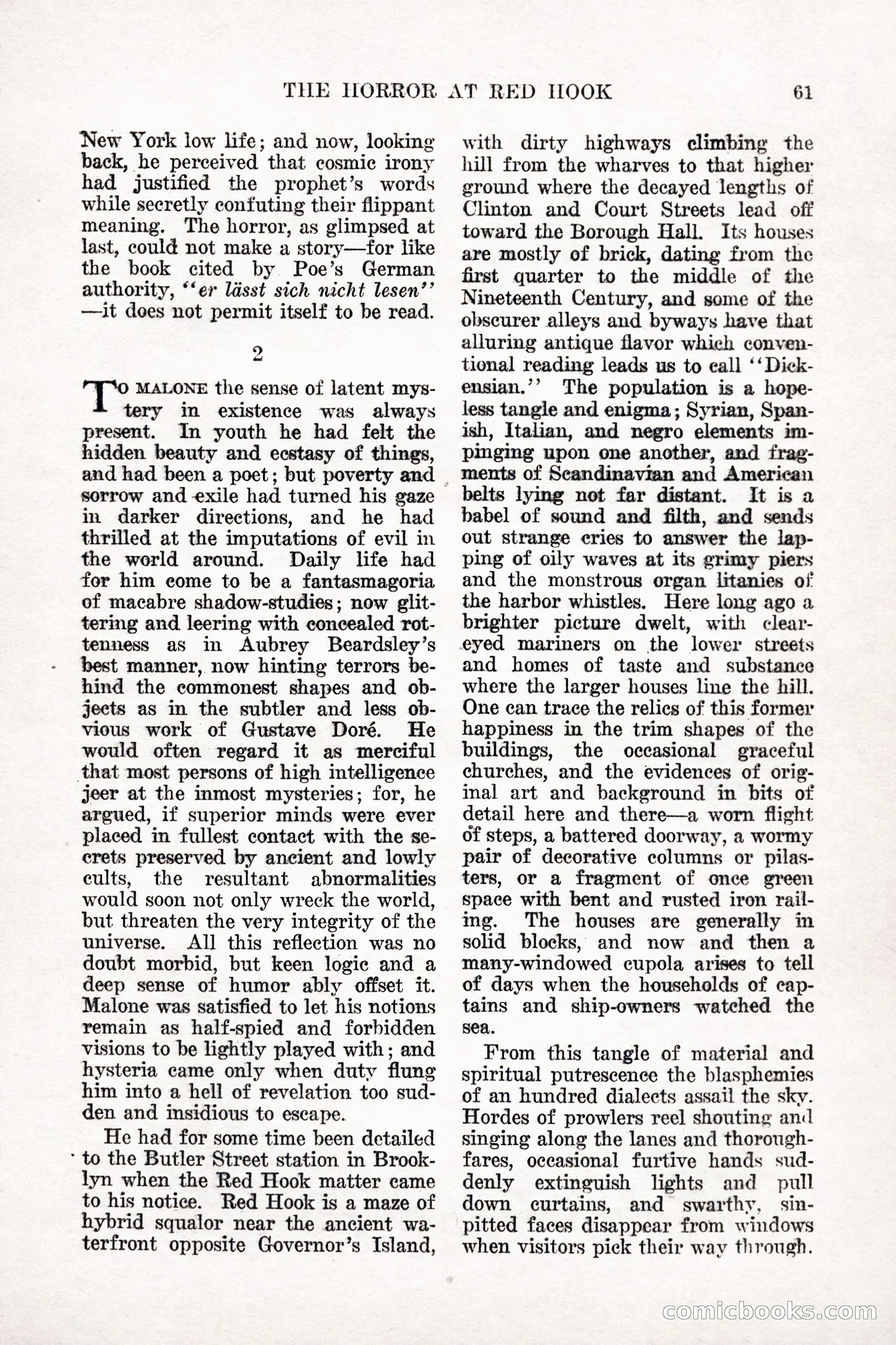 Weird Tales, Vol. 9, No. 1 — page 63 of 148