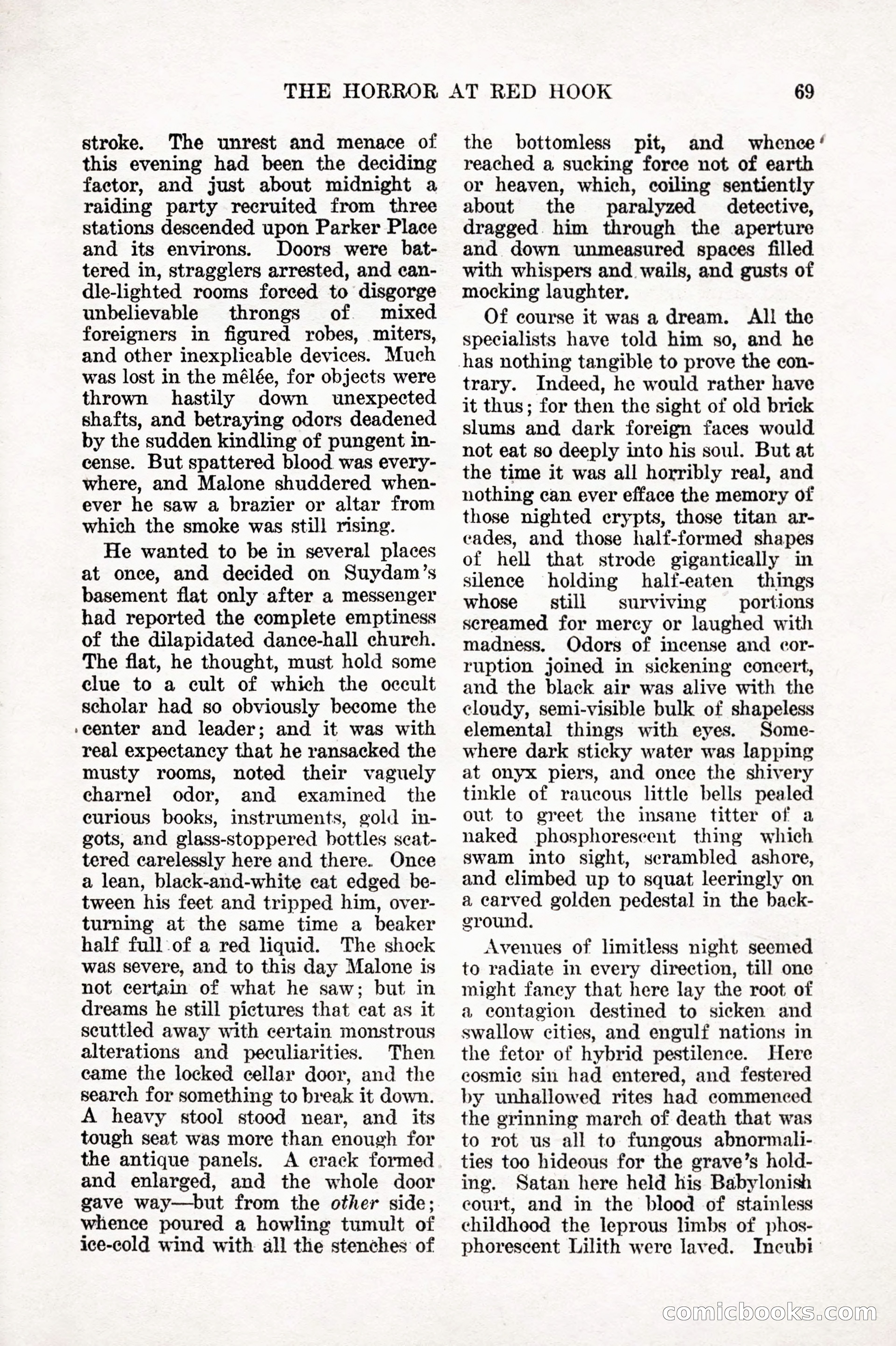 Weird Tales, Vol. 9, No. 1 — page 71 of 148