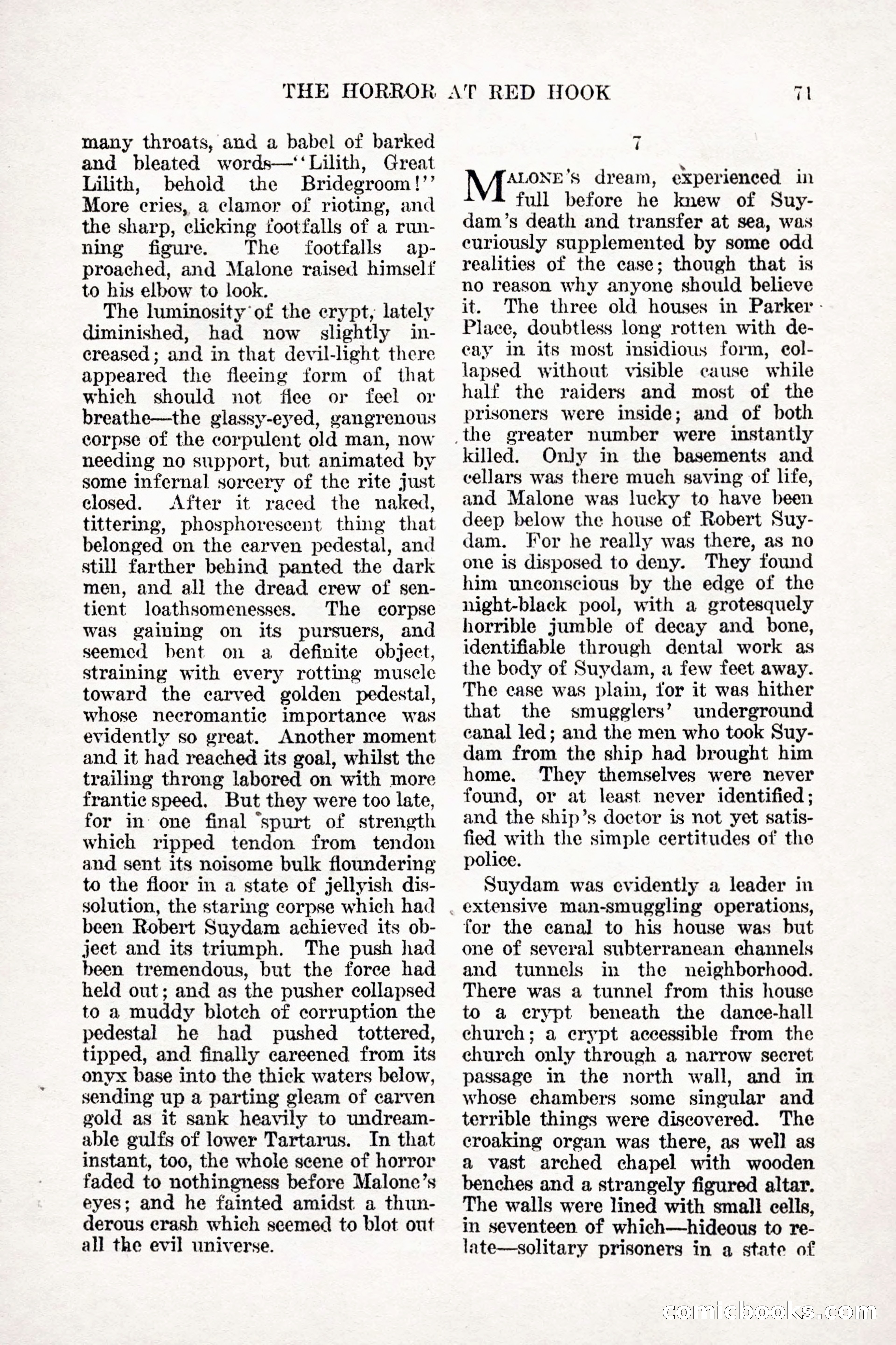Weird Tales, Vol. 9, No. 1 — page 73 of 148