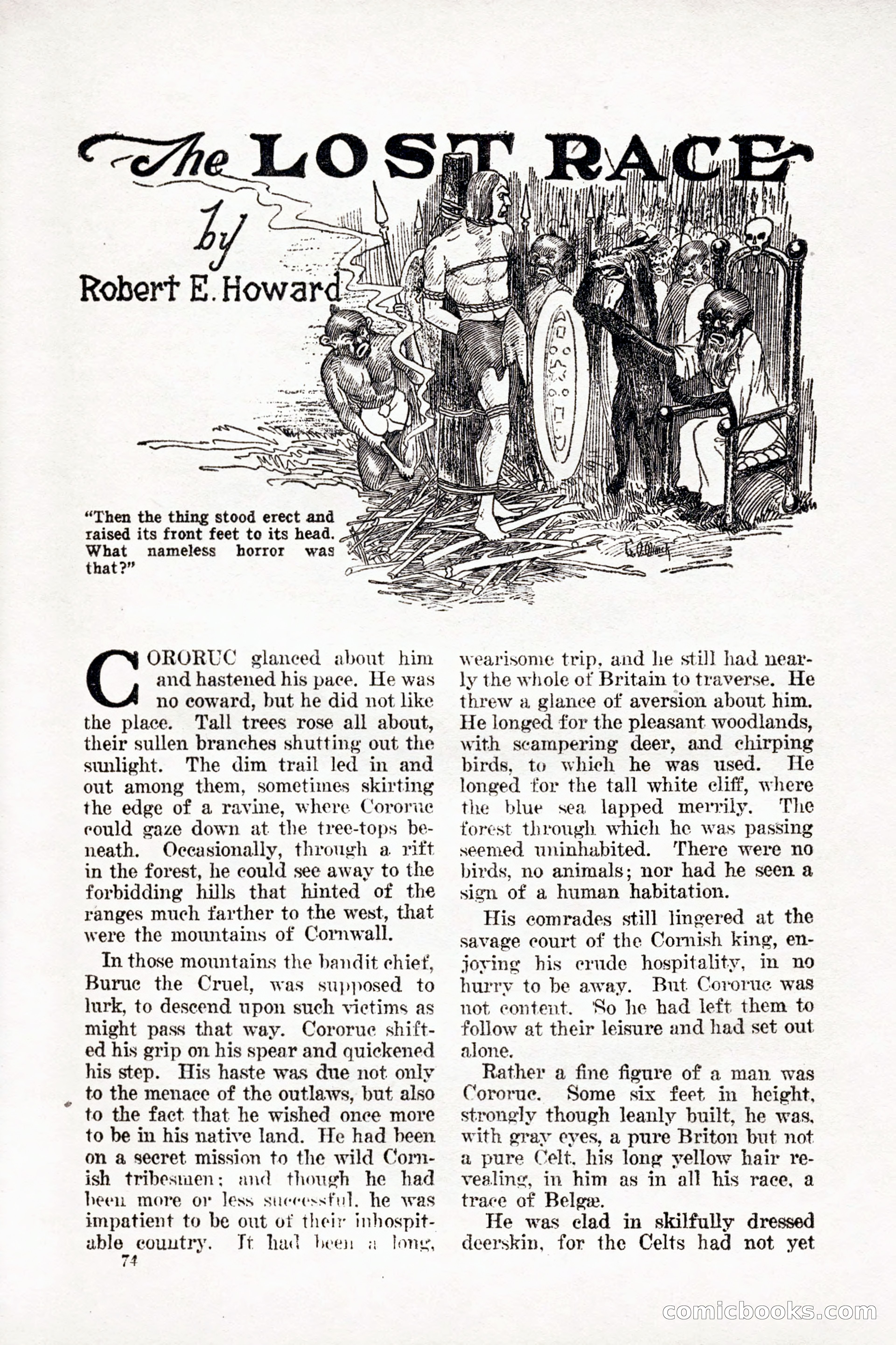 Weird Tales, Vol. 9, No. 1 — page 76 of 148