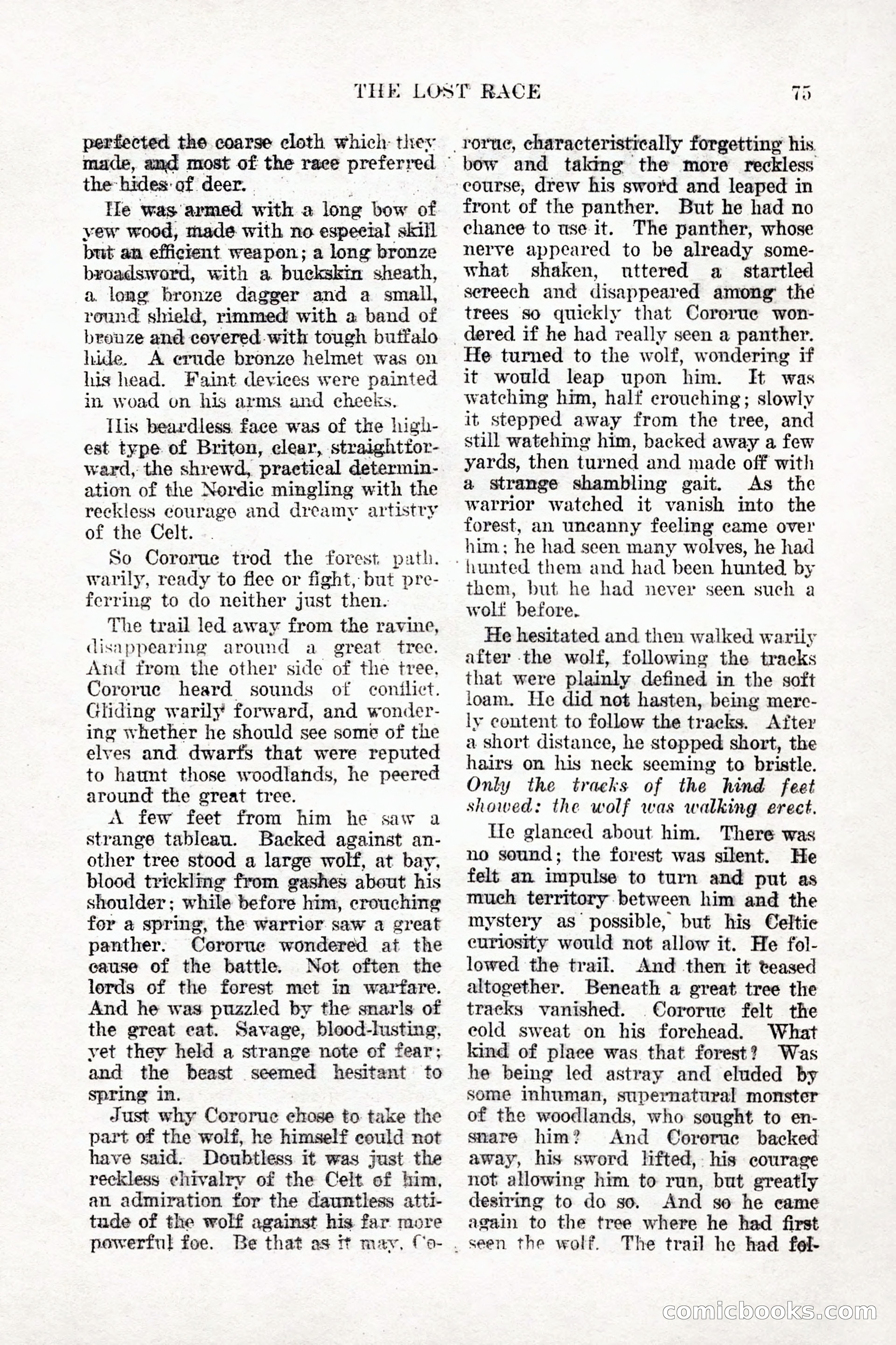 Weird Tales, Vol. 9, No. 1 — page 77 of 148