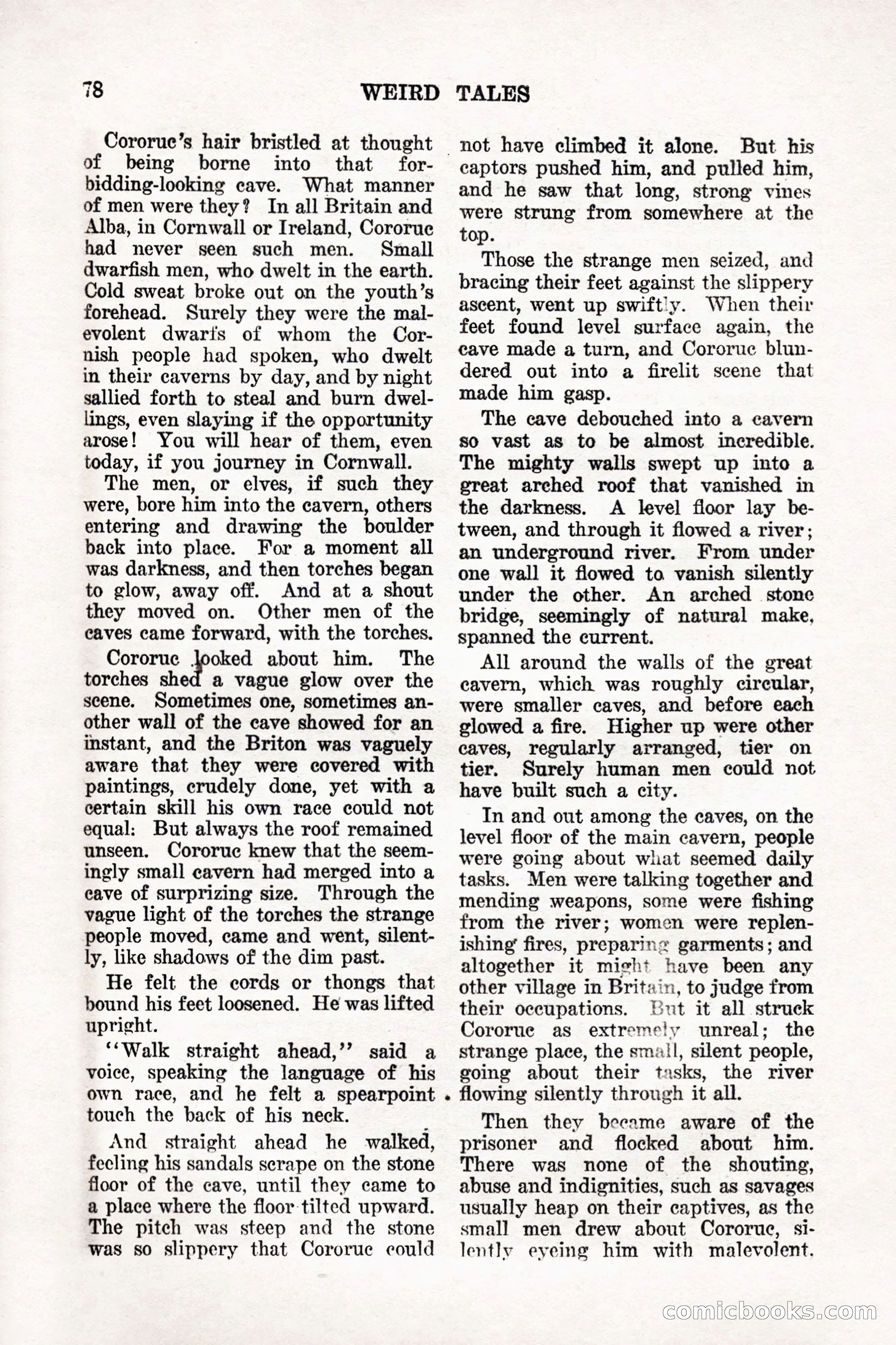 Weird Tales, Vol. 9, No. 1 — page 80 of 148