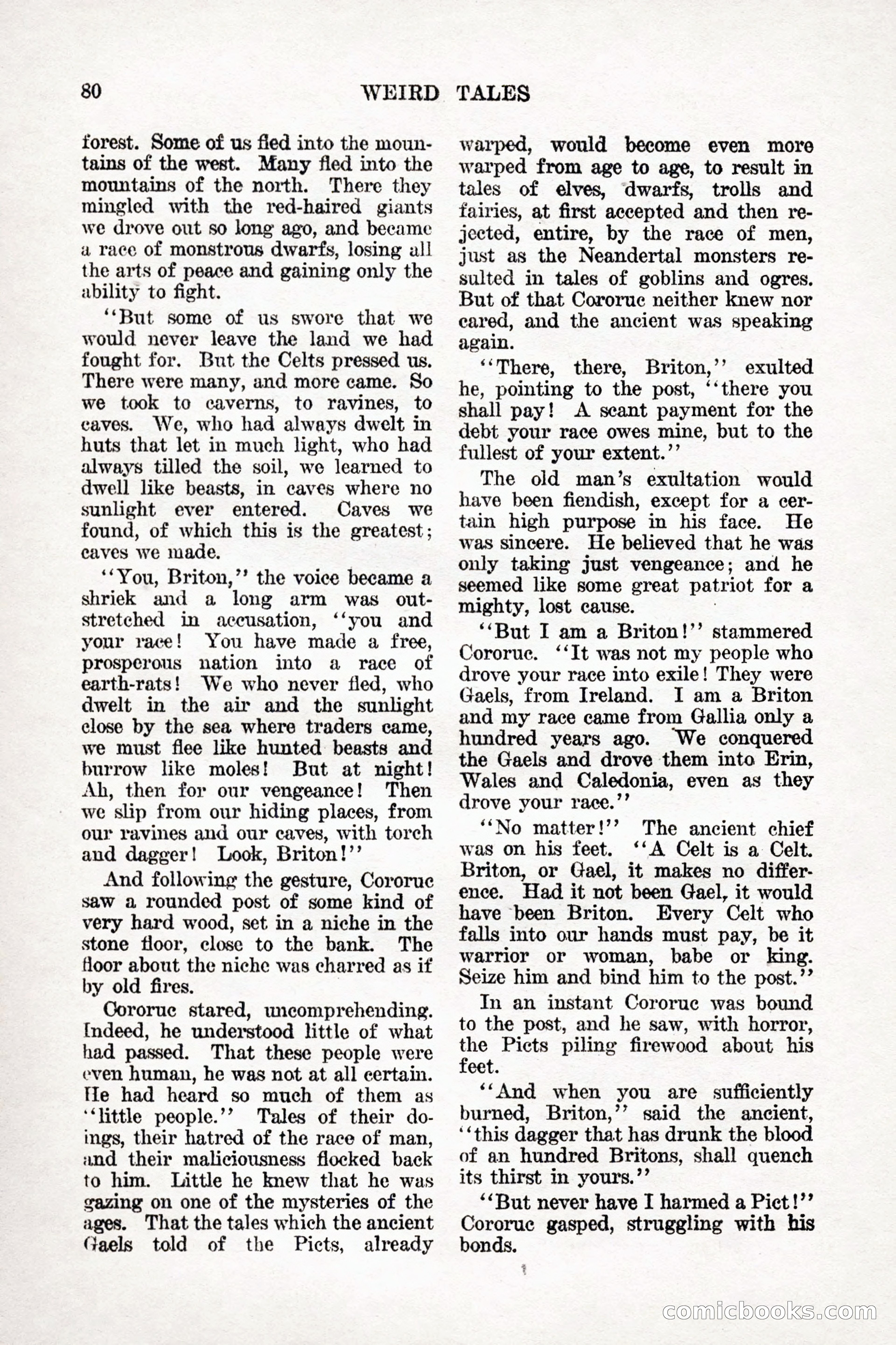 Weird Tales, Vol. 9, No. 1 — page 82 of 148