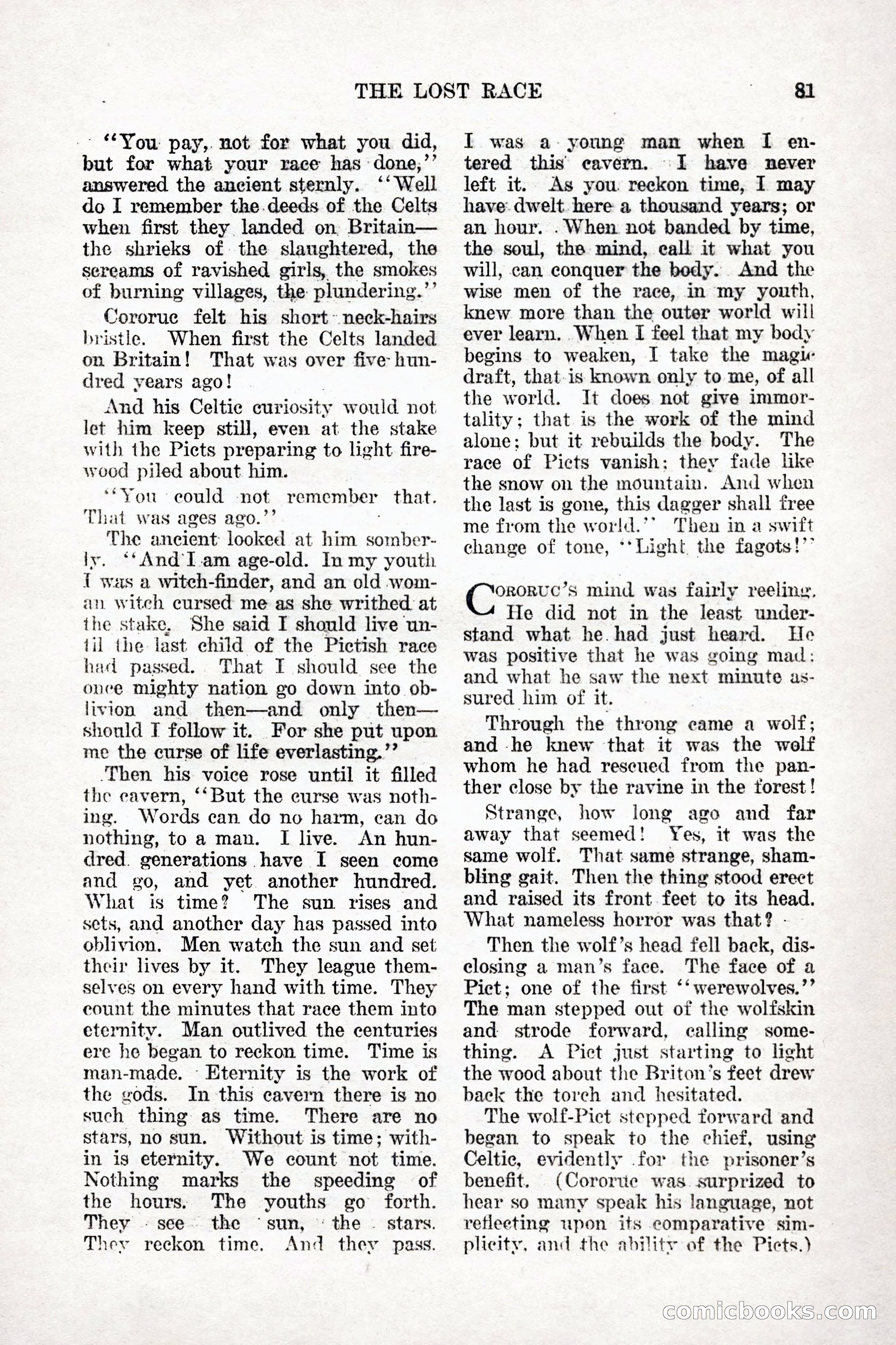 Weird Tales, Vol. 9, No. 1 — page 83 of 148