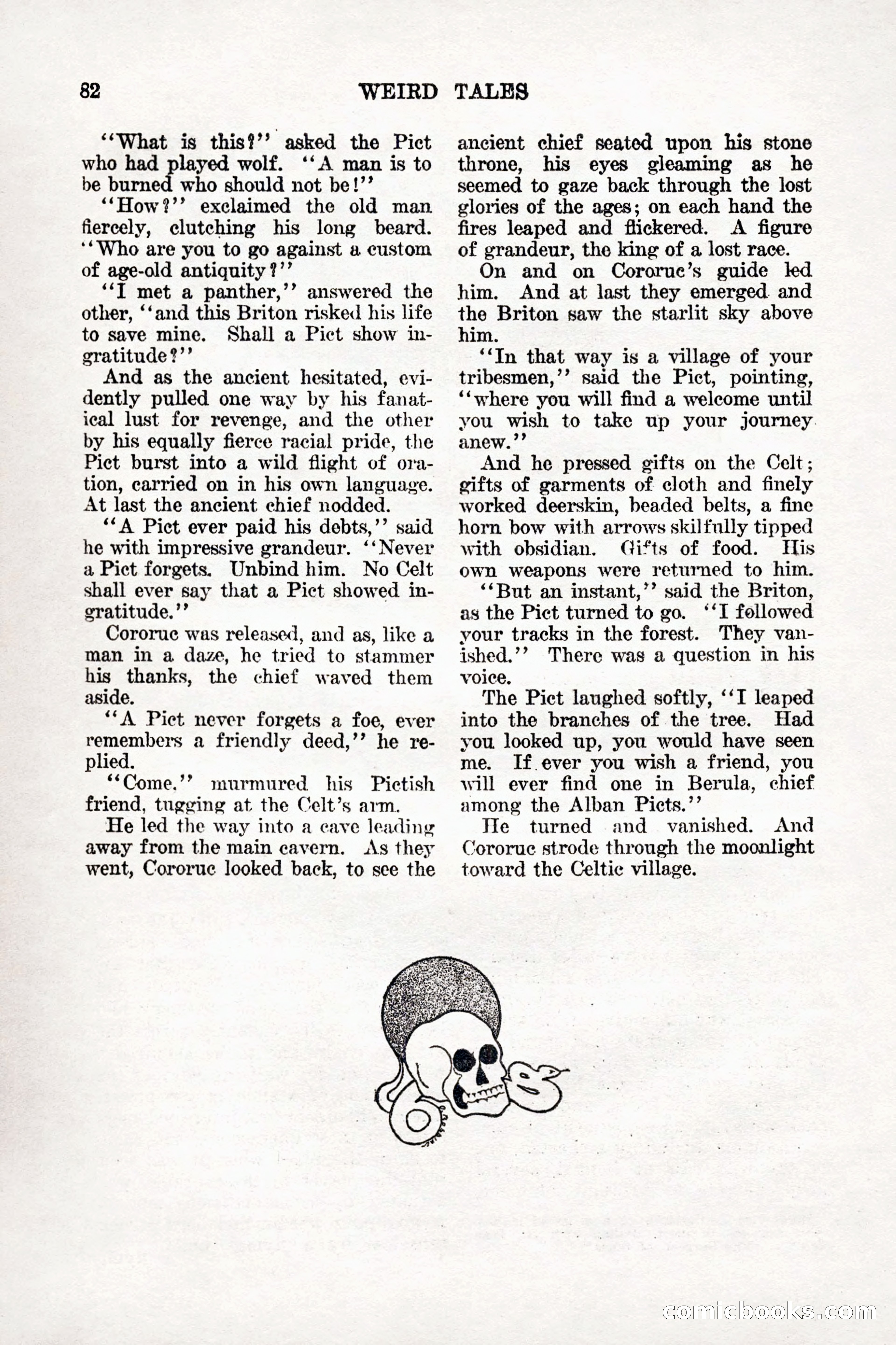 Weird Tales, Vol. 9, No. 1 — page 84 of 148