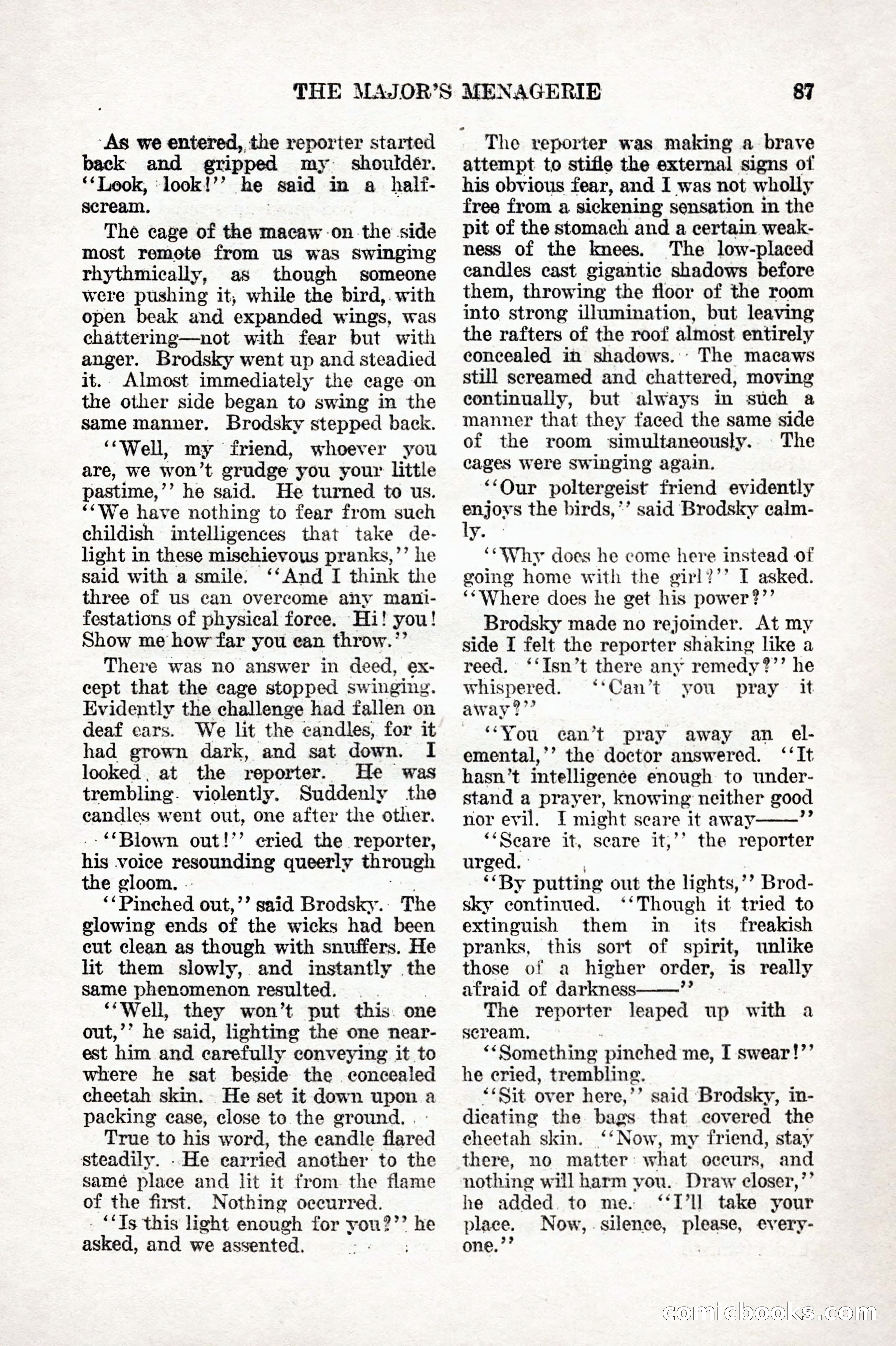 Weird Tales, Vol. 9, No. 1 — page 89 of 148