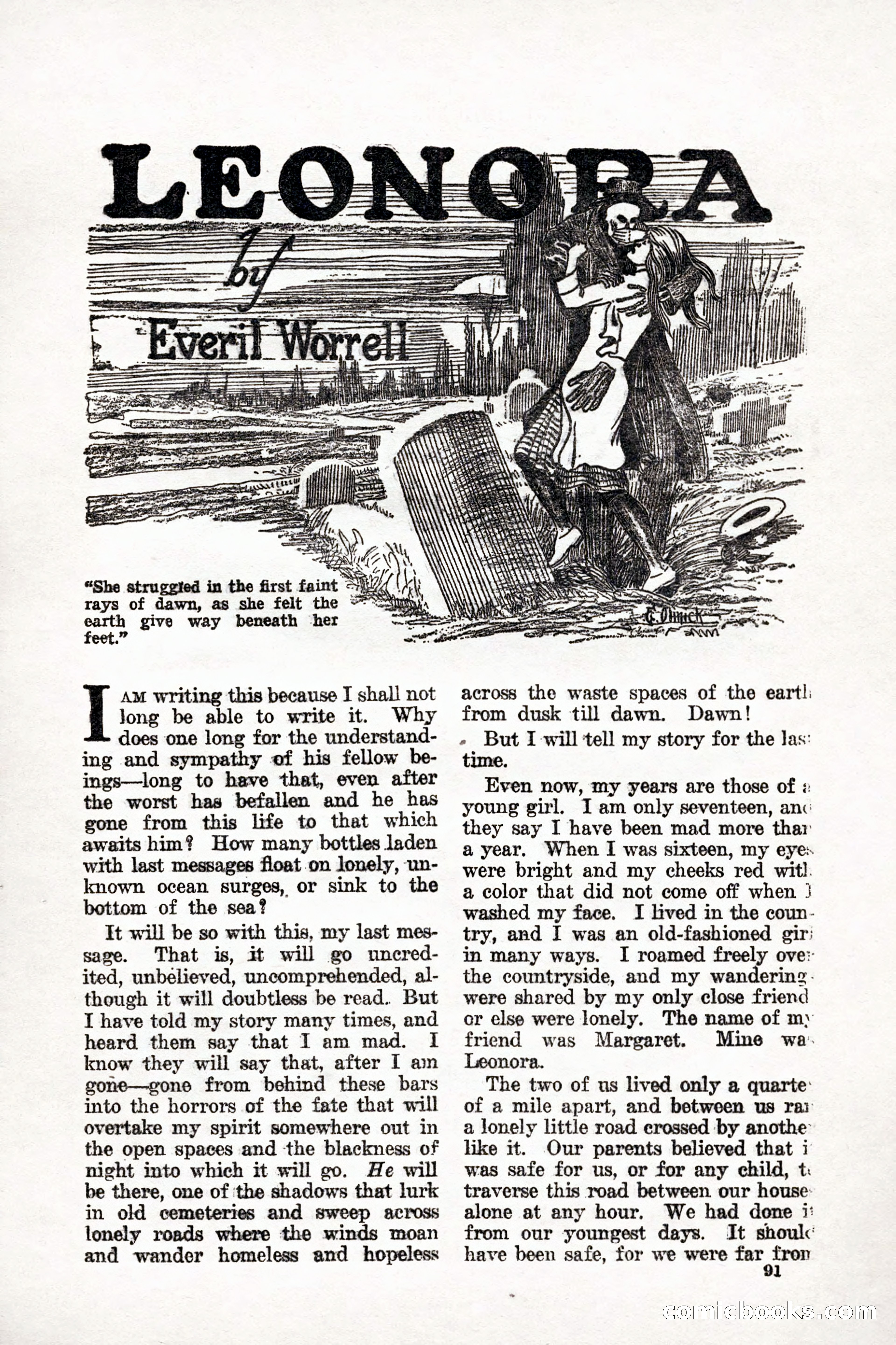 Weird Tales, Vol. 9, No. 1 — page 93 of 148