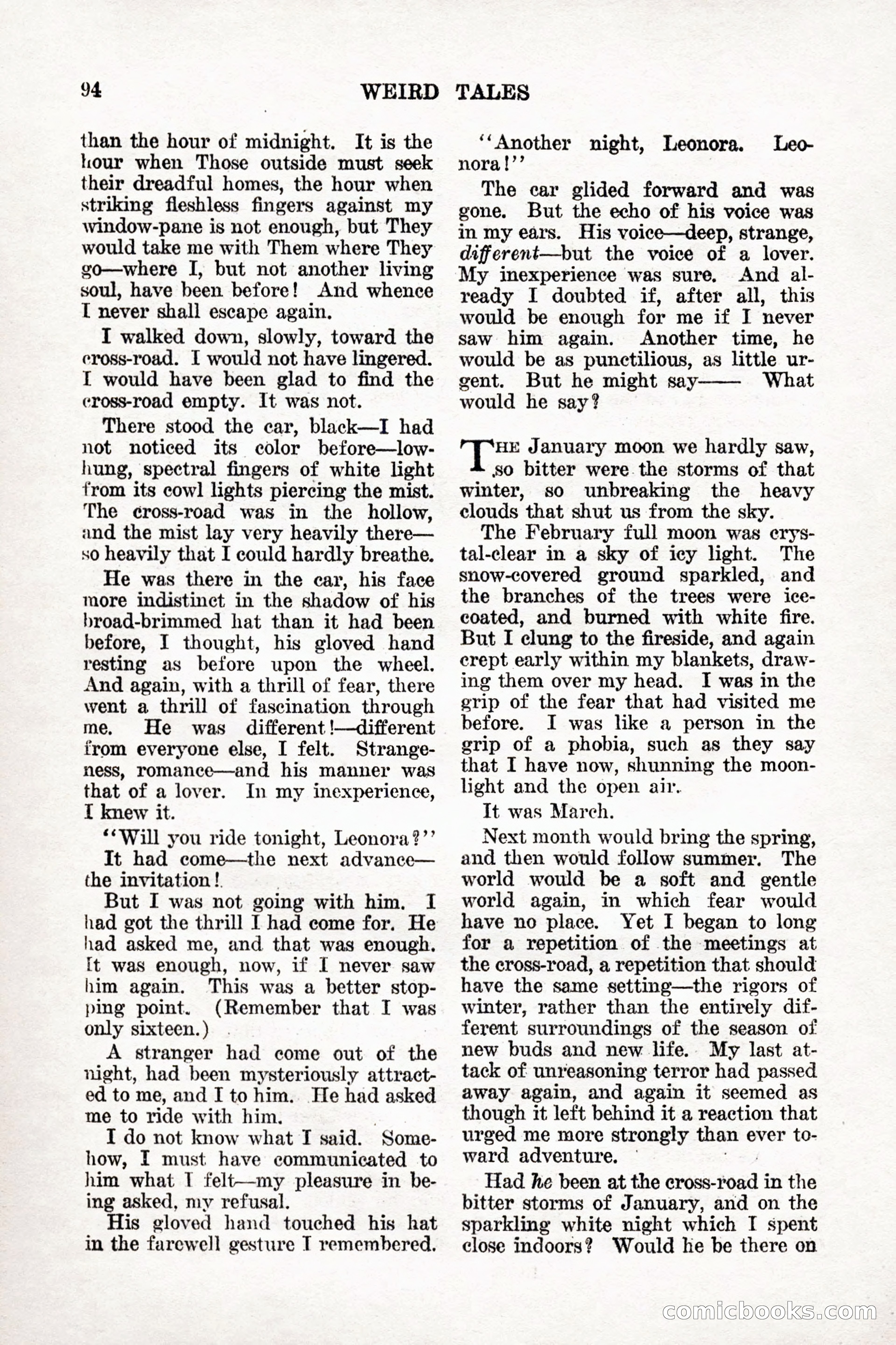 Weird Tales, Vol. 9, No. 1 — page 96 of 148