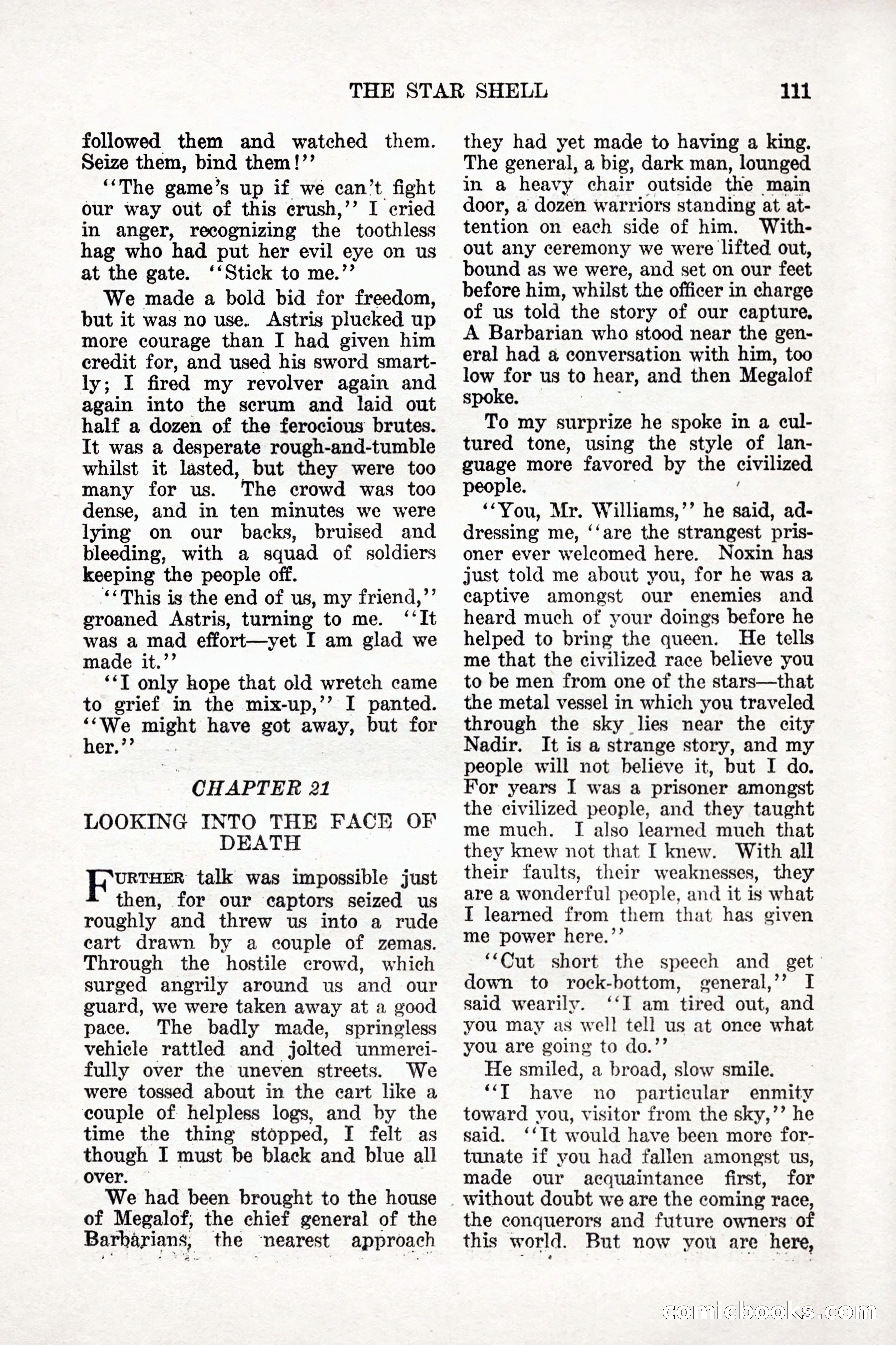 Weird Tales, Vol. 9, No. 1 — page 113 of 148