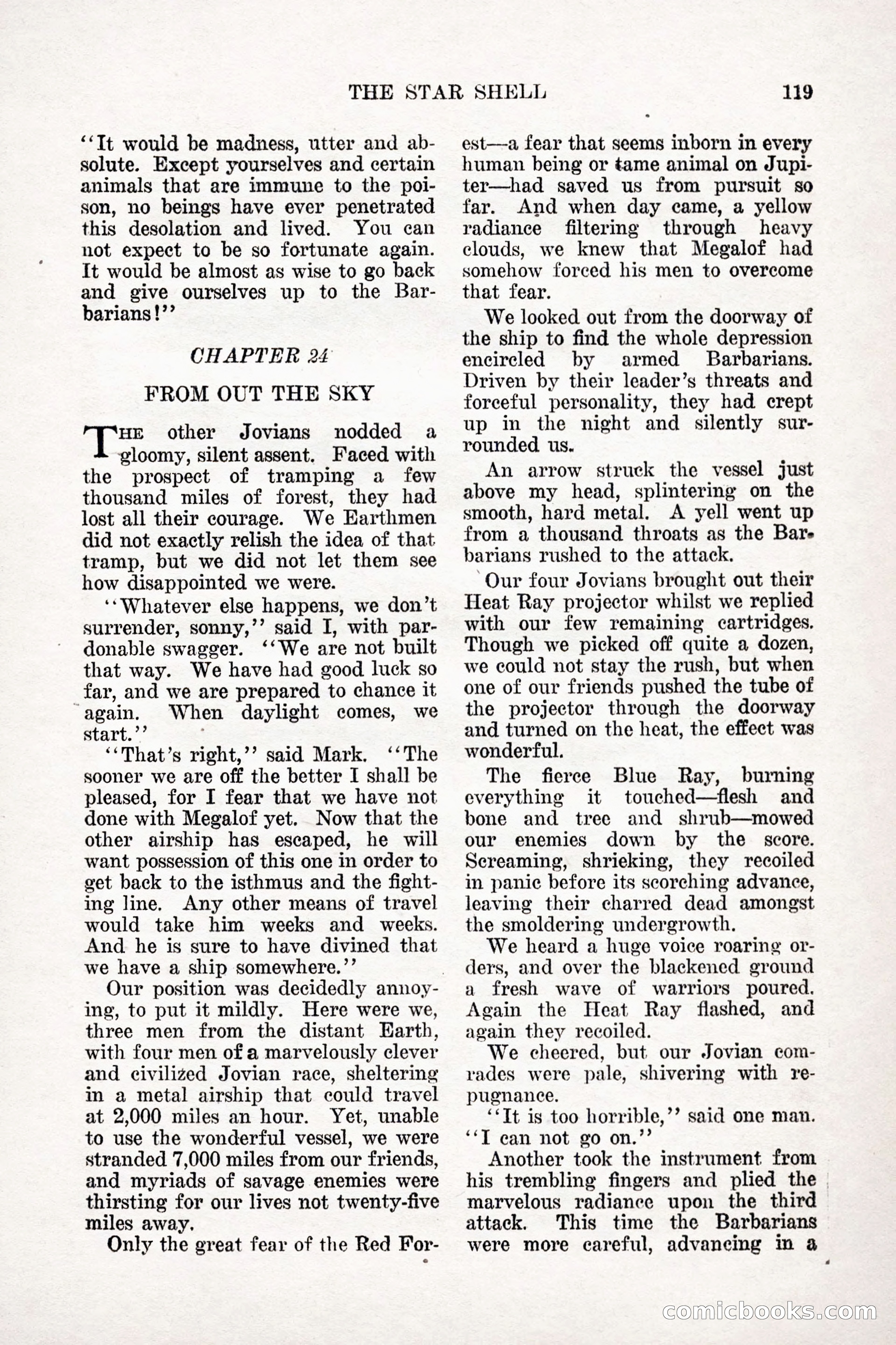 Weird Tales, Vol. 9, No. 1 — page 121 of 148