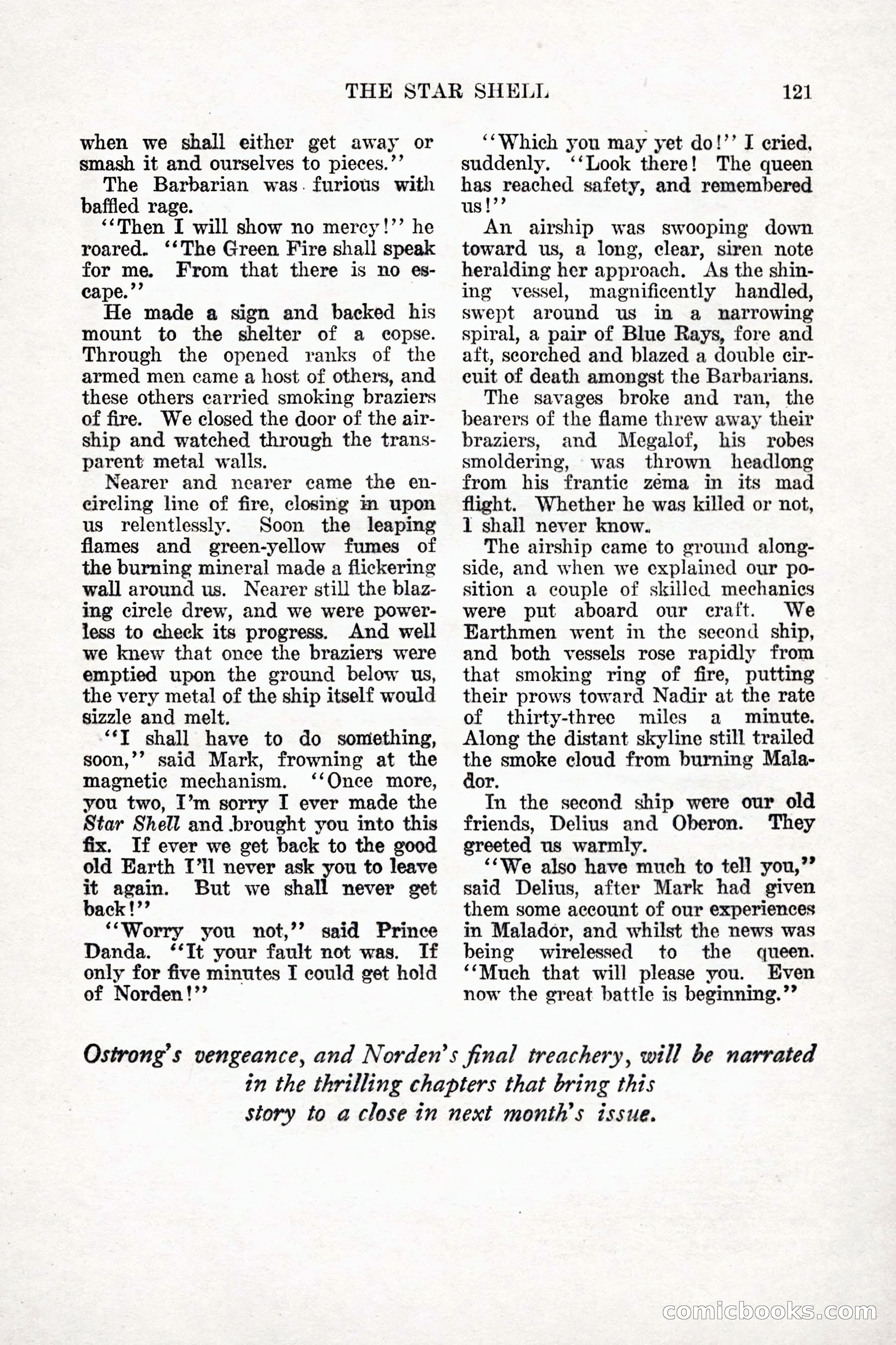 Weird Tales, Vol. 9, No. 1 — page 123 of 148