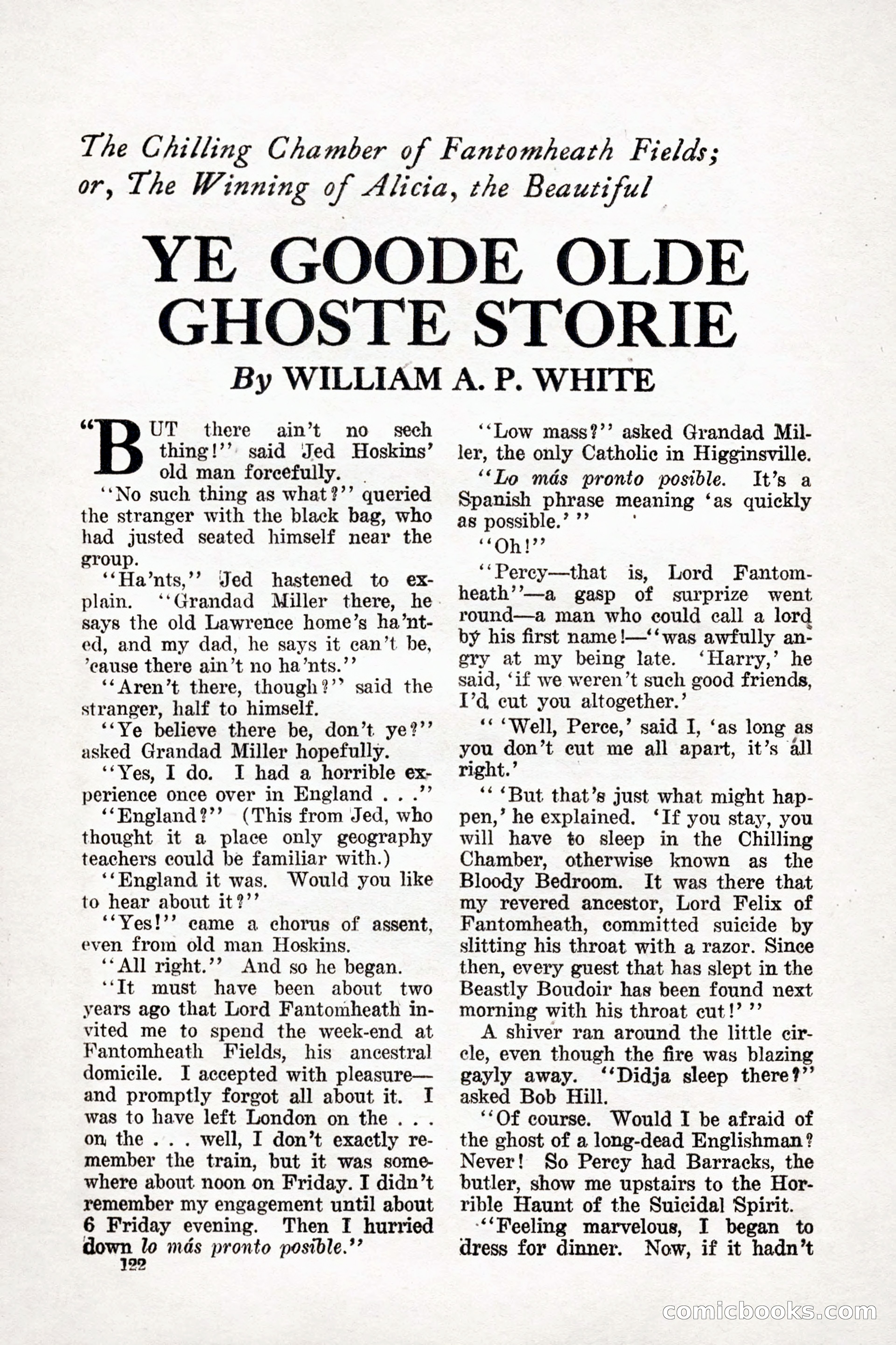 Weird Tales, Vol. 9, No. 1 — page 124 of 148