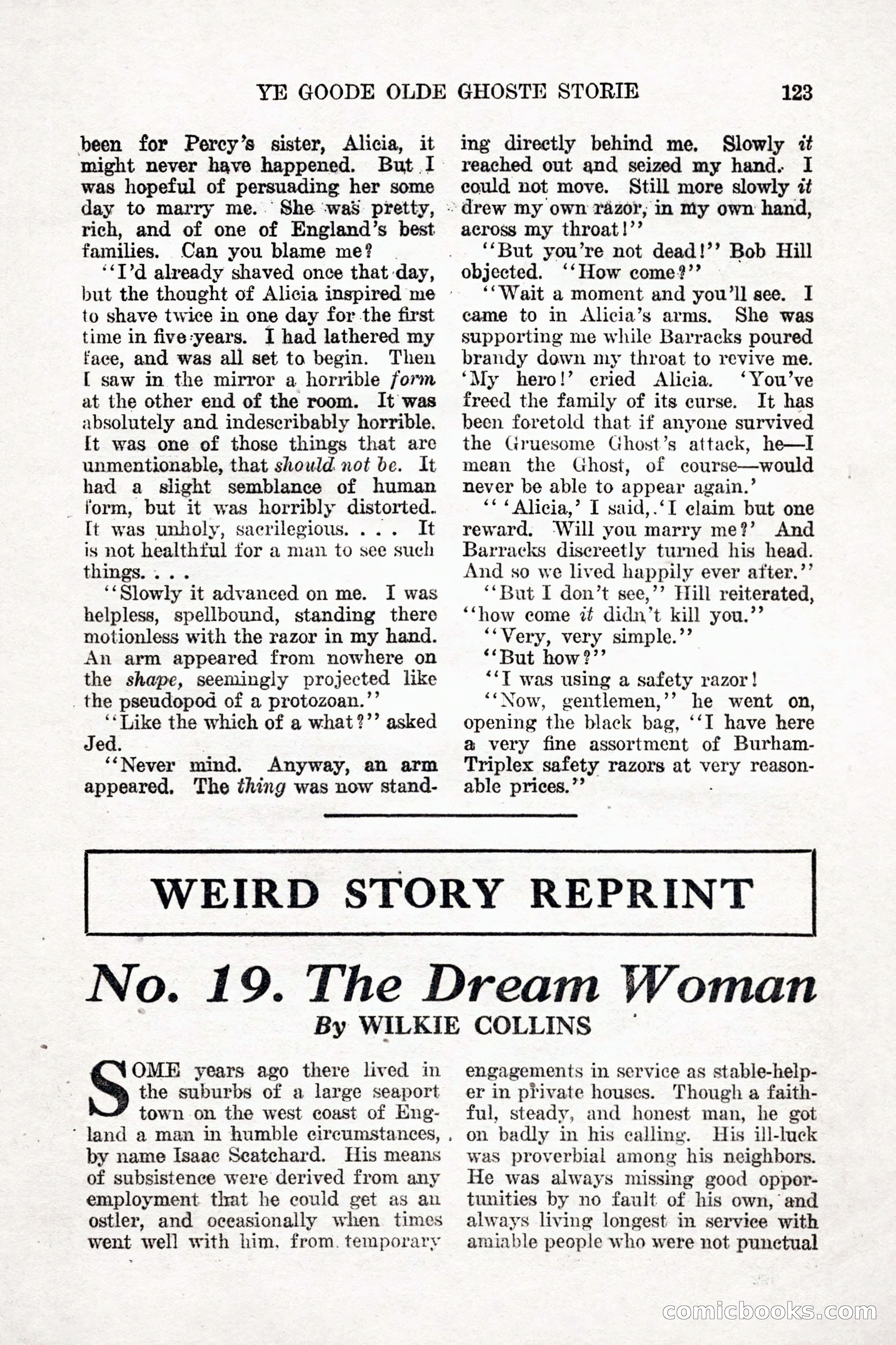 Weird Tales, Vol. 9, No. 1 — page 125 of 148