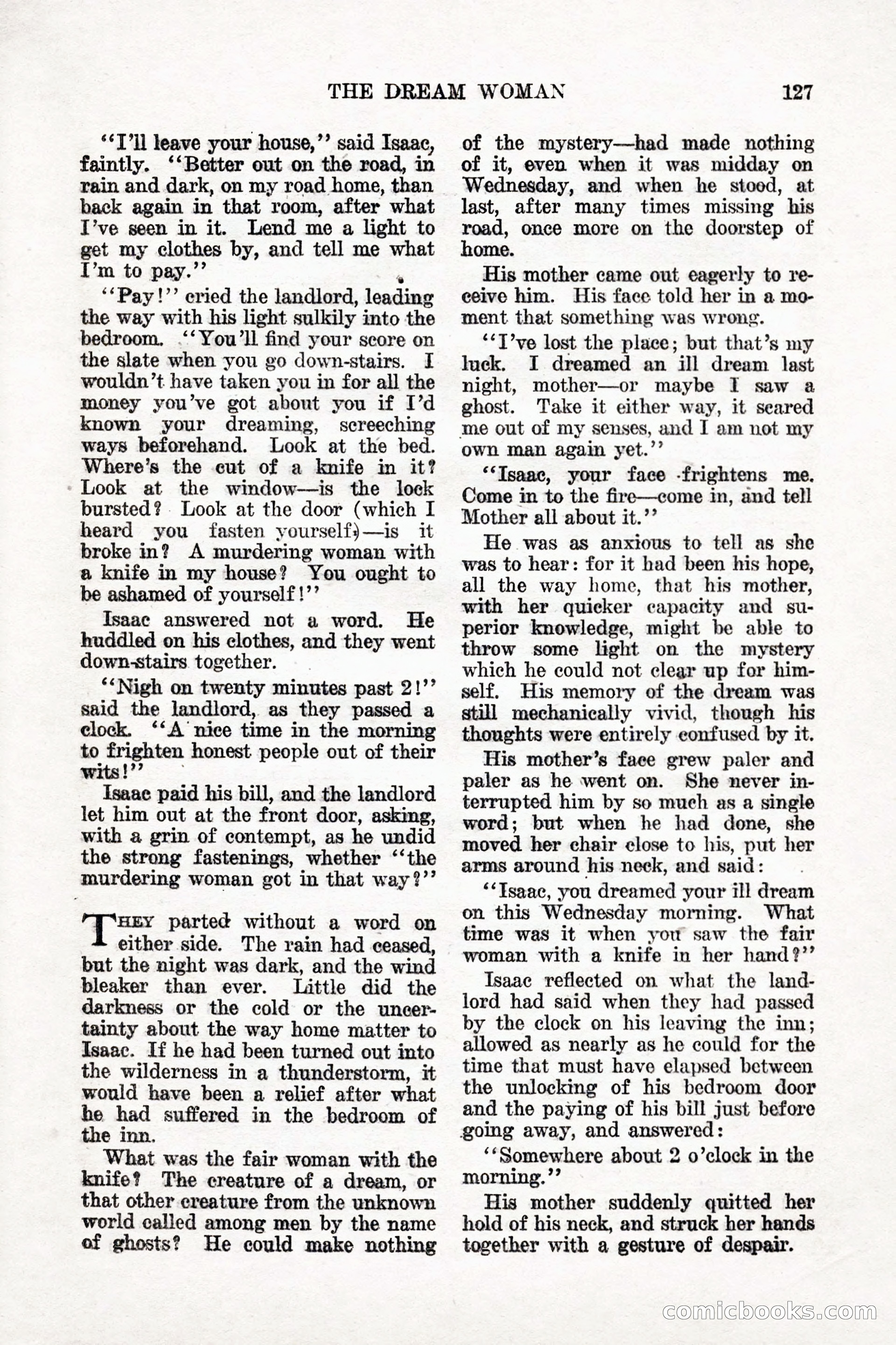 Weird Tales, Vol. 9, No. 1 — page 129 of 148