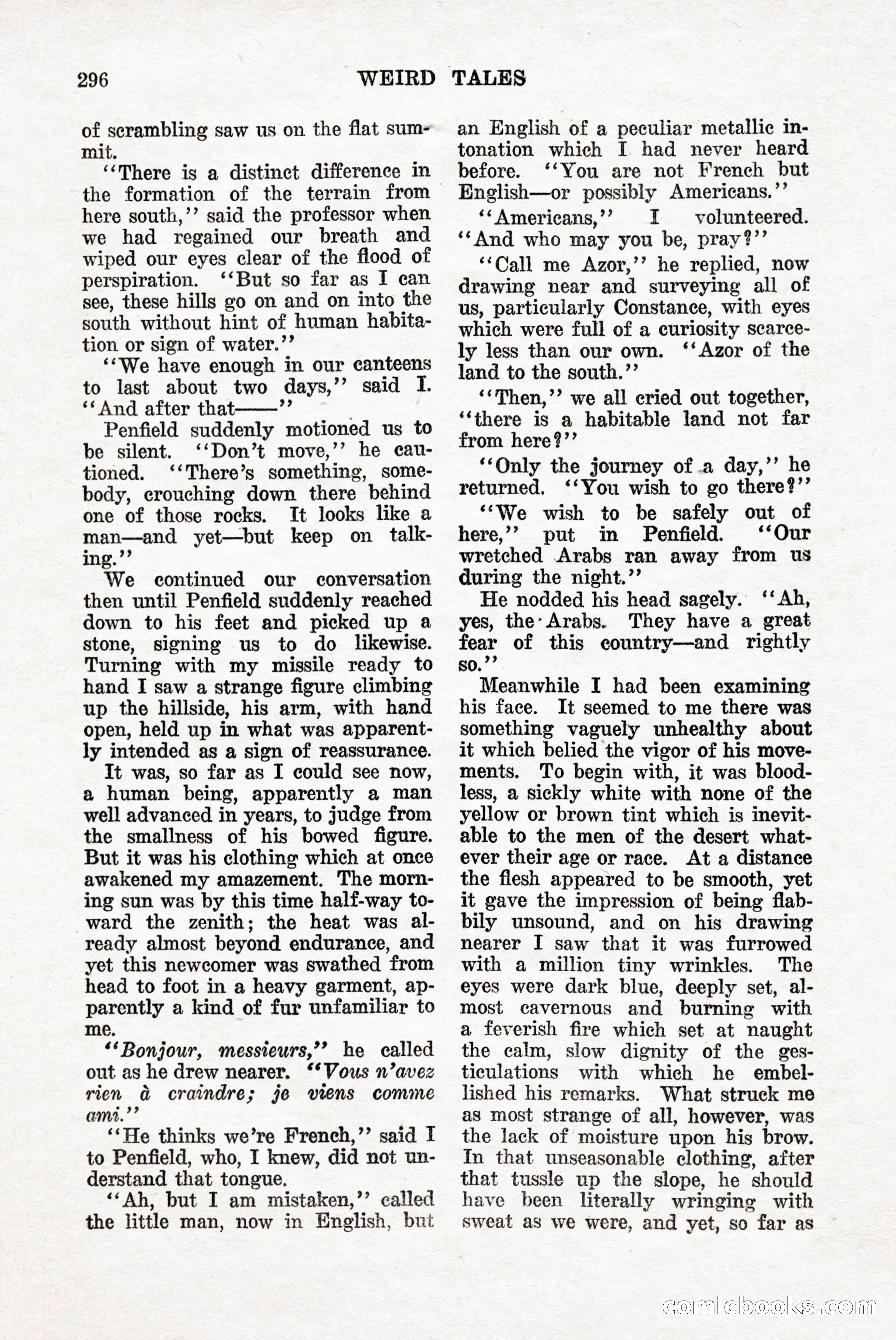 Weird Tales, Vol. 9, No. 3 — page 10 of 148