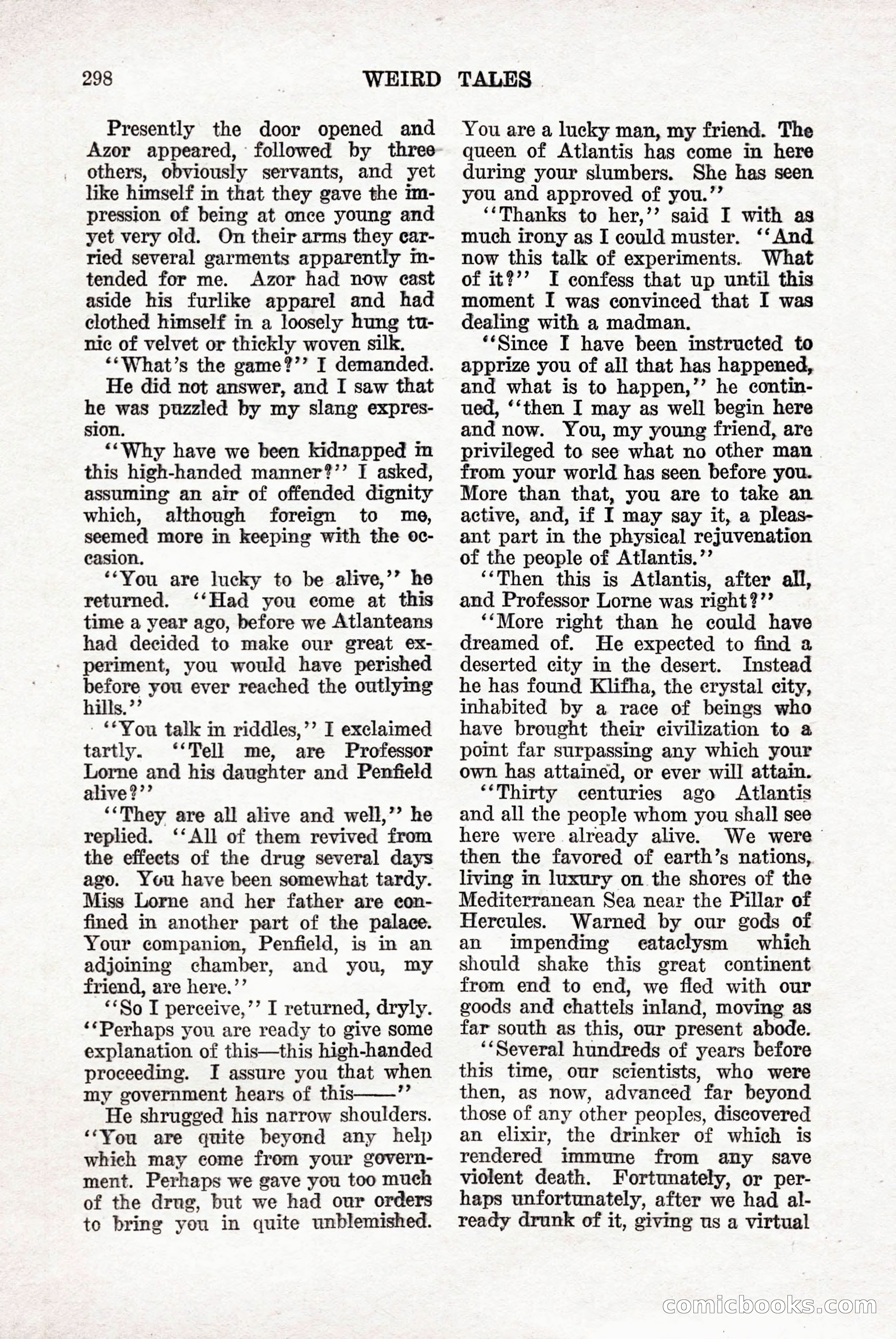 Weird Tales, Vol. 9, No. 3 — page 12 of 148